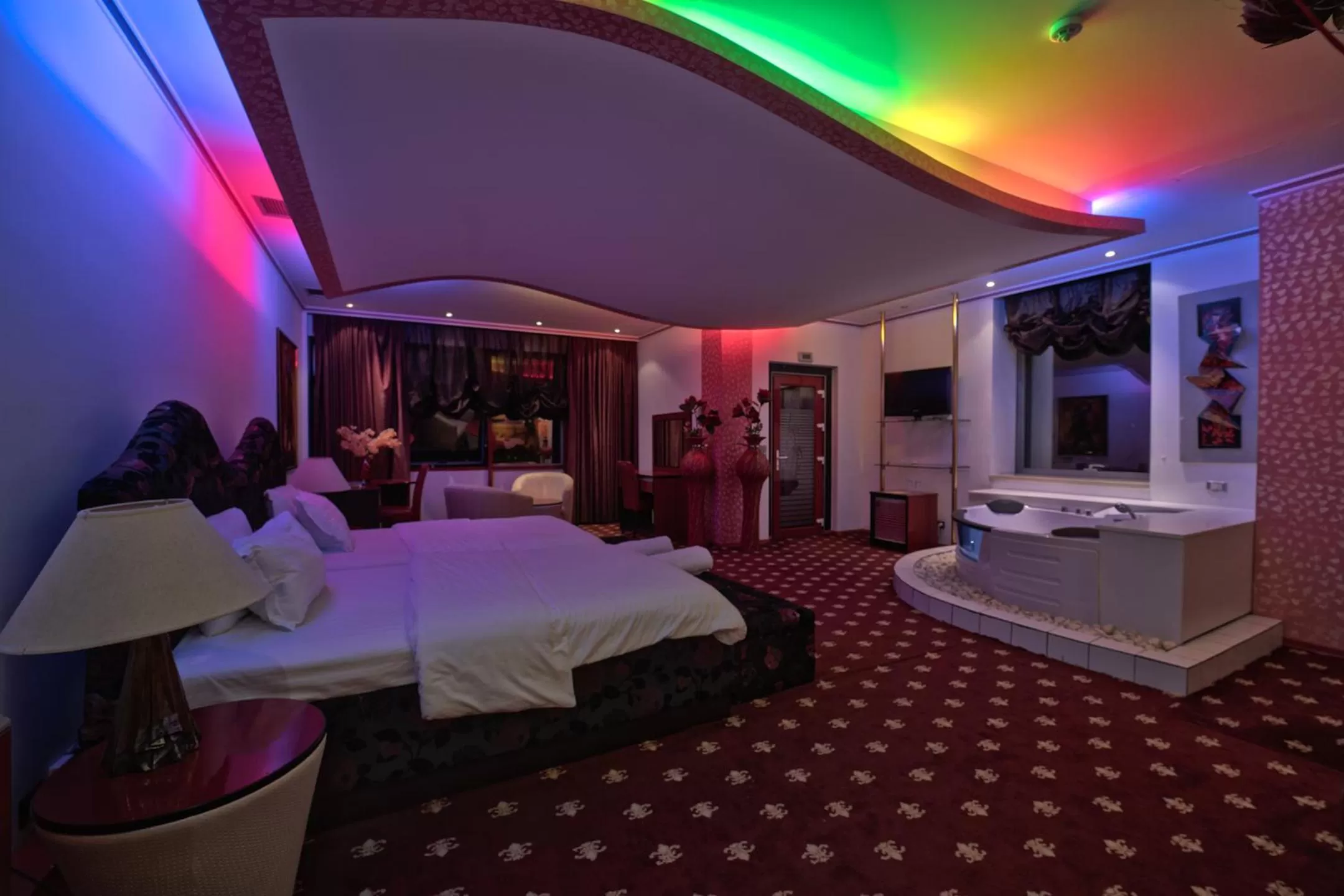 Bed in Hotel Rosa Blu