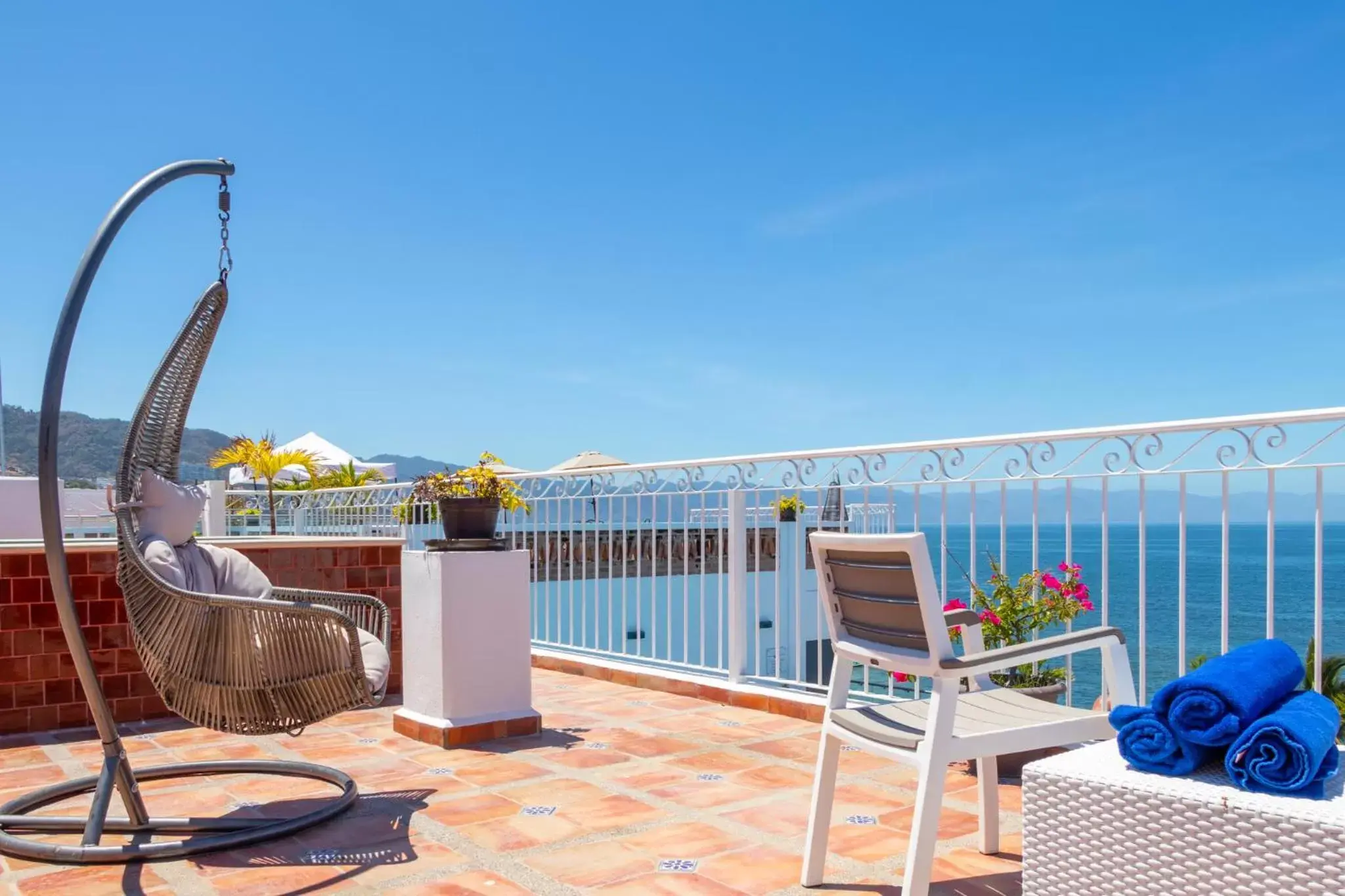 Balcony/Terrace in The Paramar Beachfront Boutique Hotel With Breakfast Included - Downtown Malecon