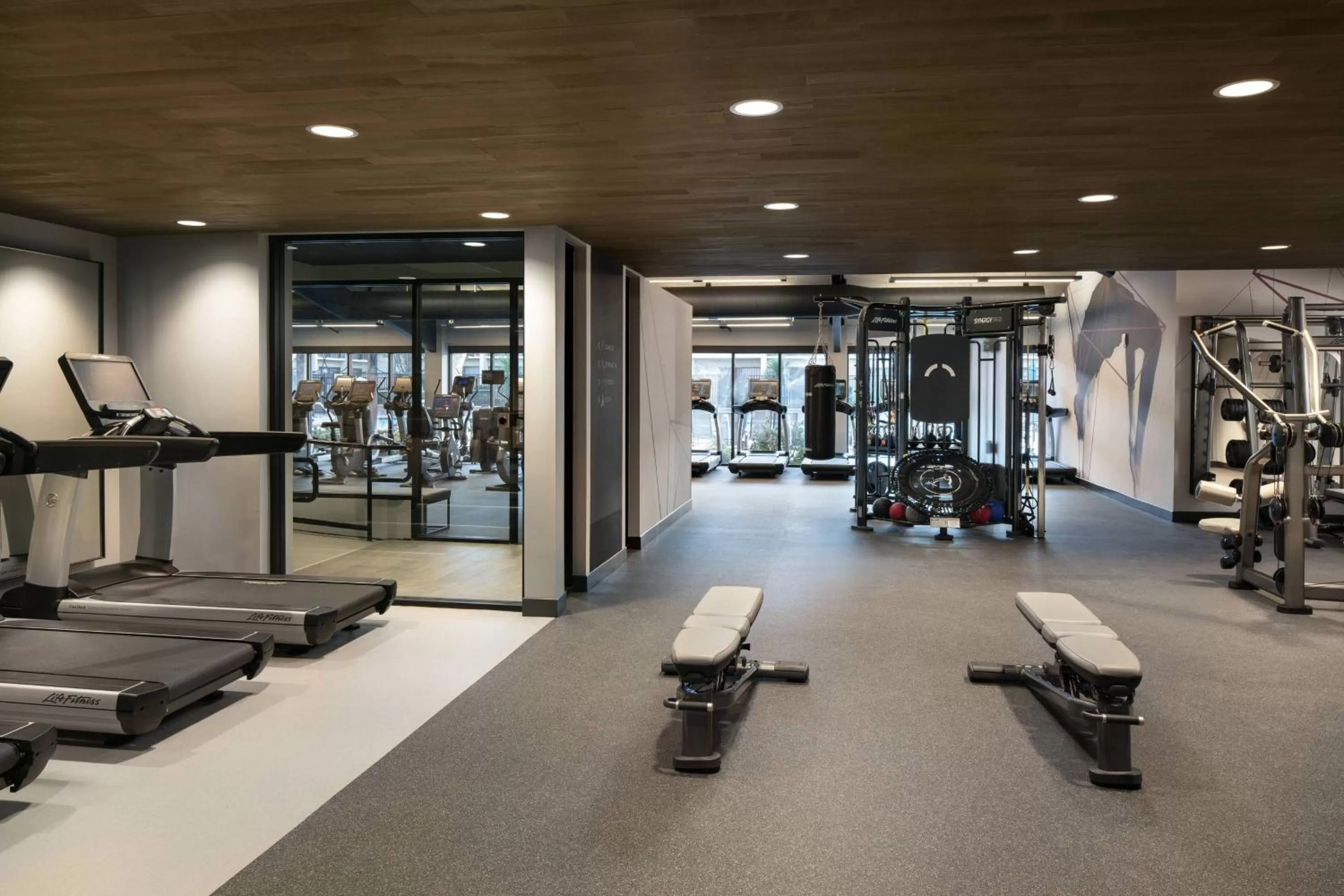 Fitness centre/facilities in Santa Clara Marriott
