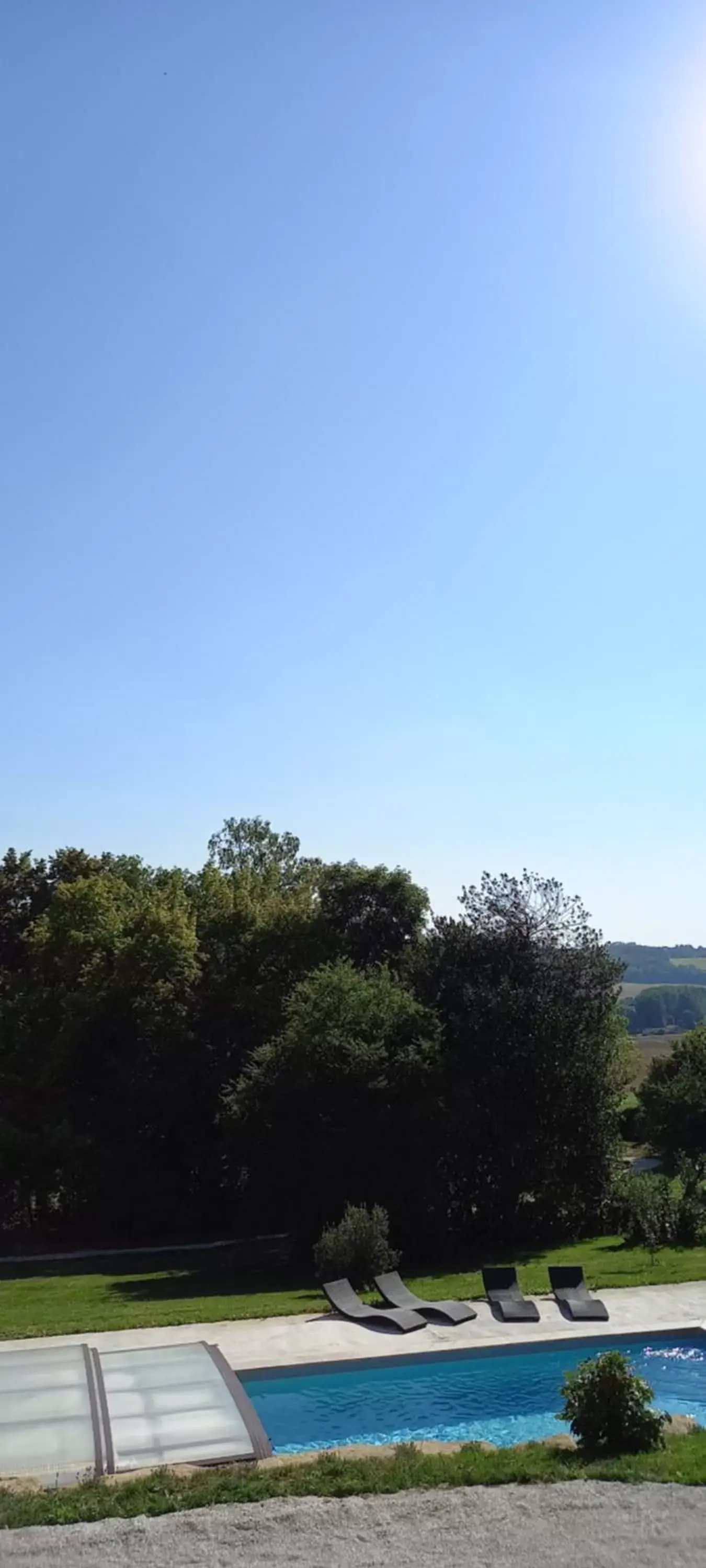 View (from property/room), Swimming Pool in Demeure de la Garenne