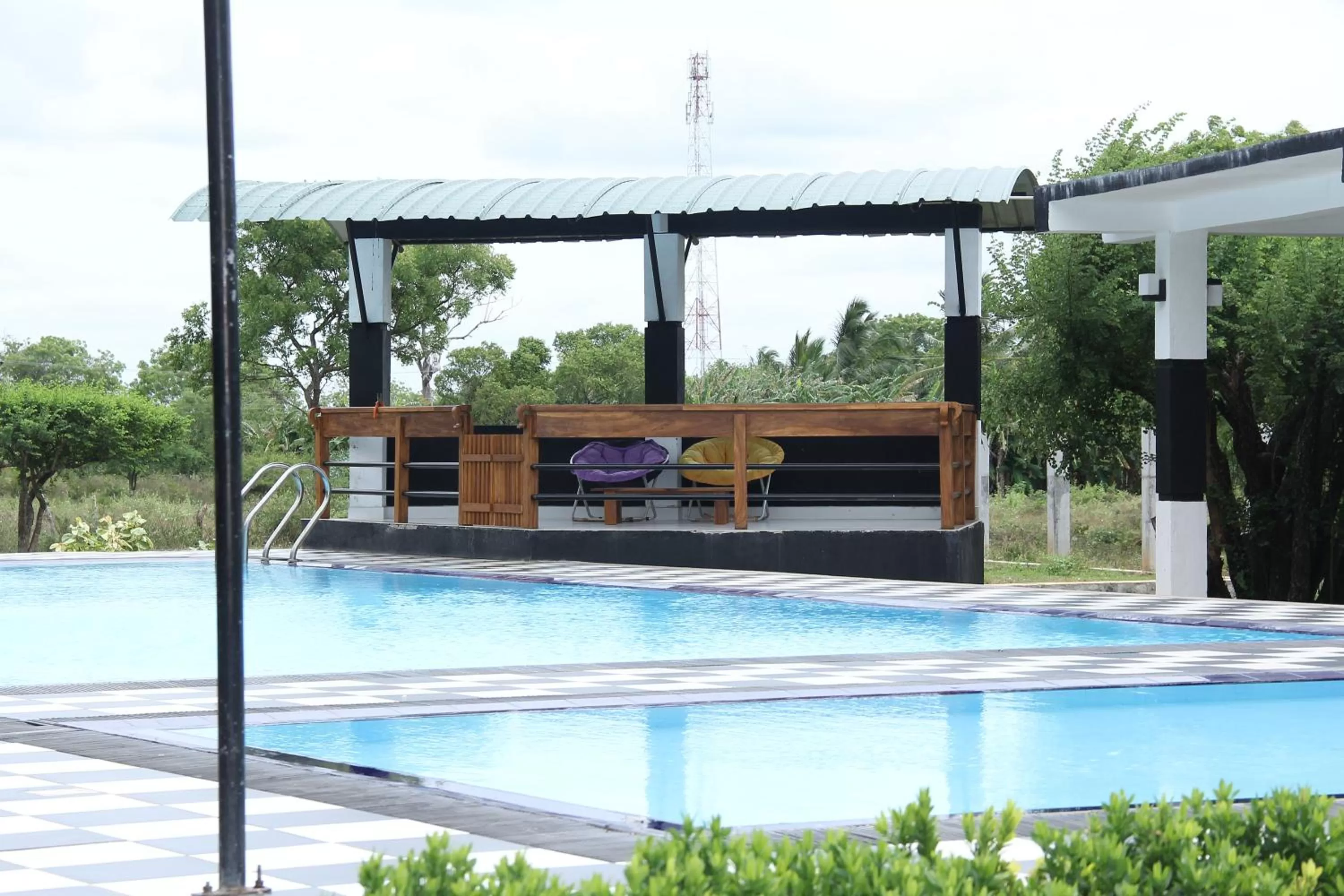 Pool view in Eco Hotel Black & White - Anuradhapura