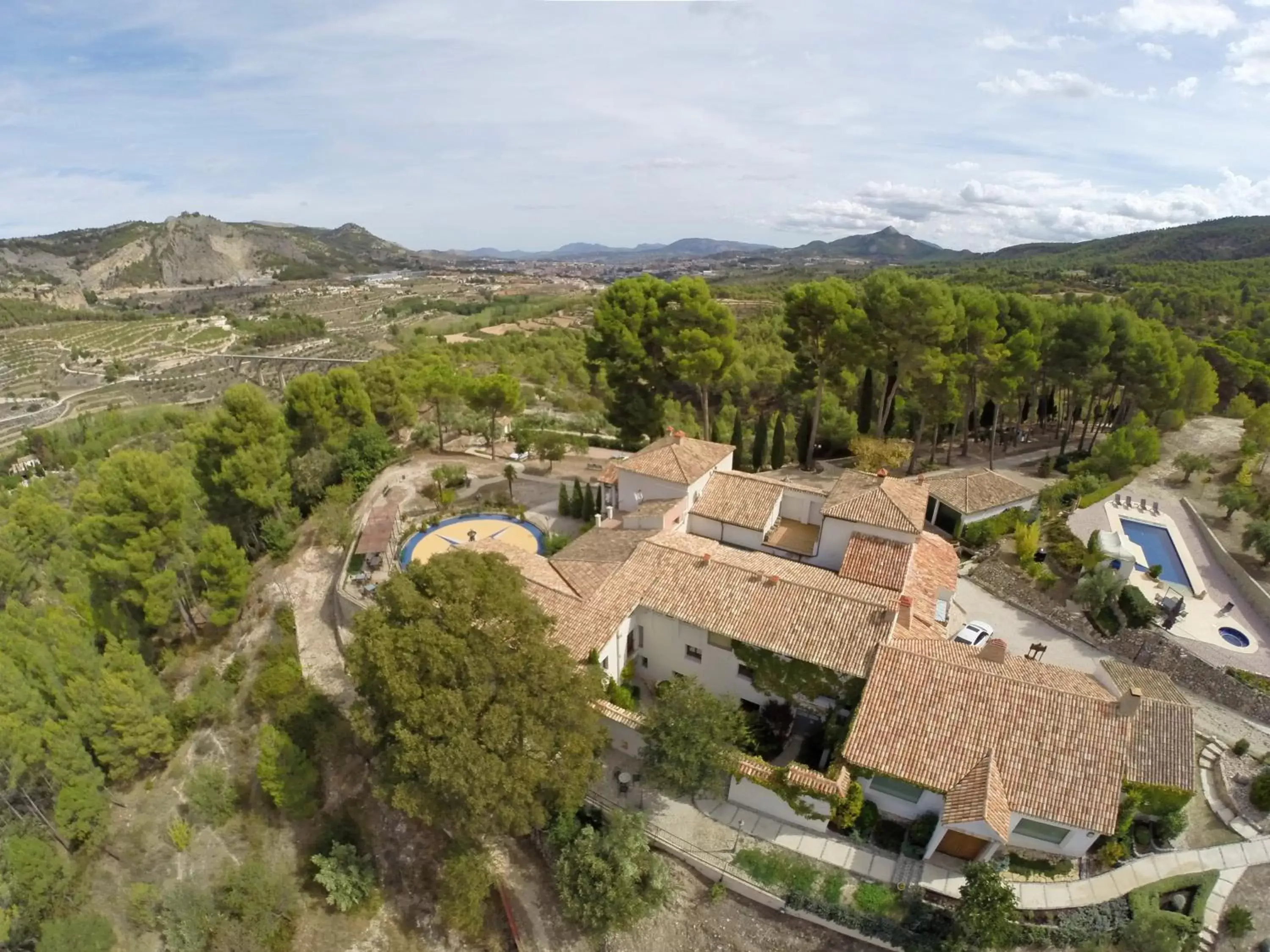 Property building, Bird's-eye View in Eco Hotel con encanto Masía la Mota B&B