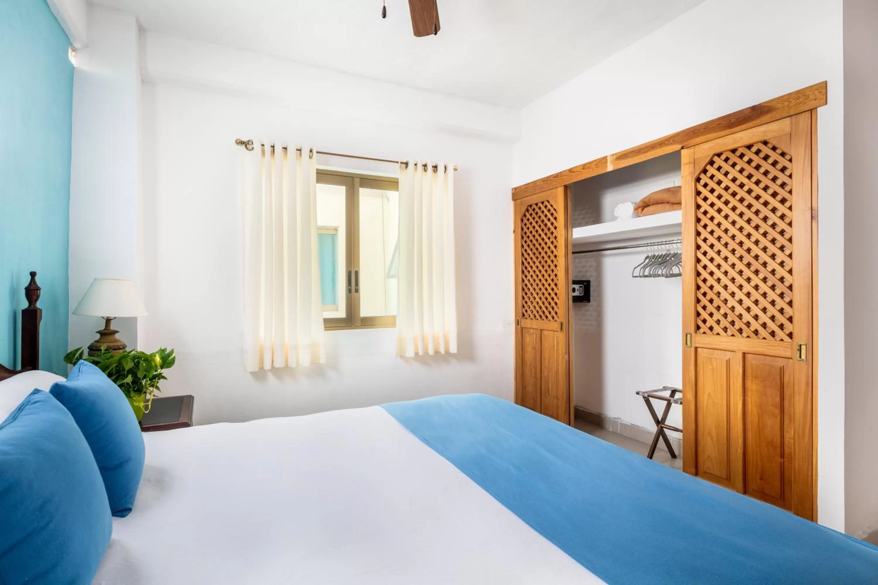 Bed in Hotel Pueblito Vallarta