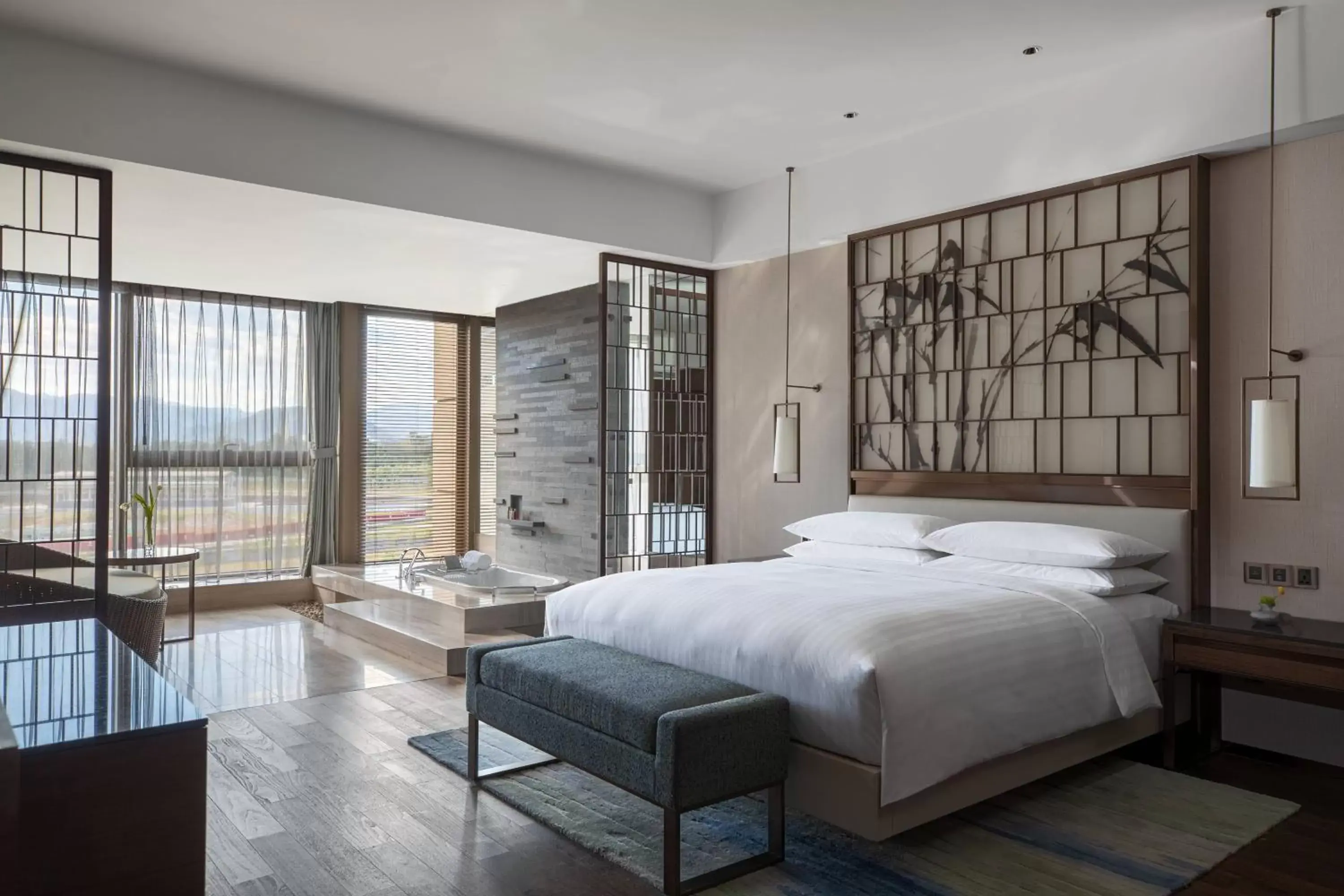 Bedroom in Beijing Marriott Hotel Changping