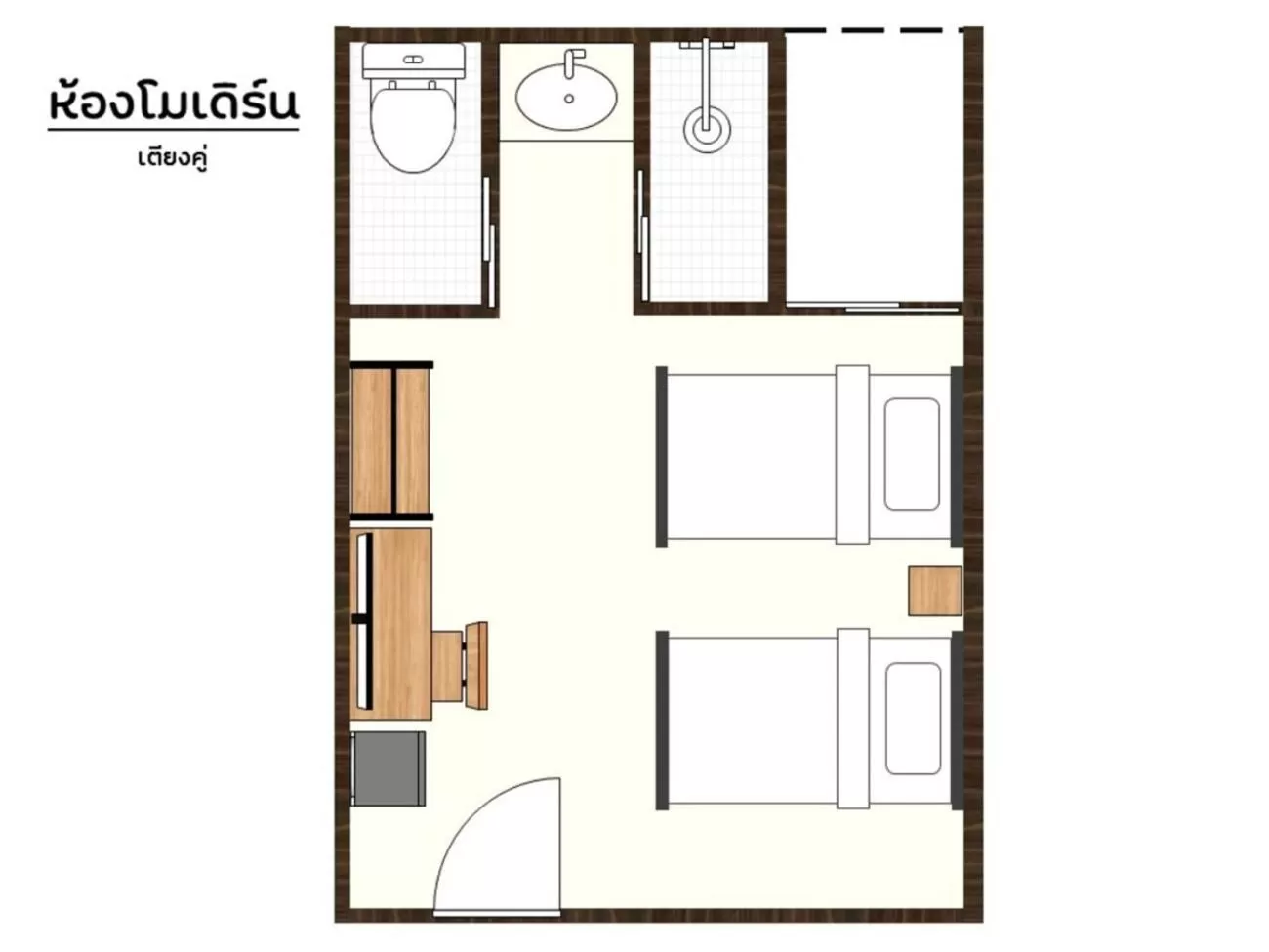 Floor plan in Don Muang Hotel