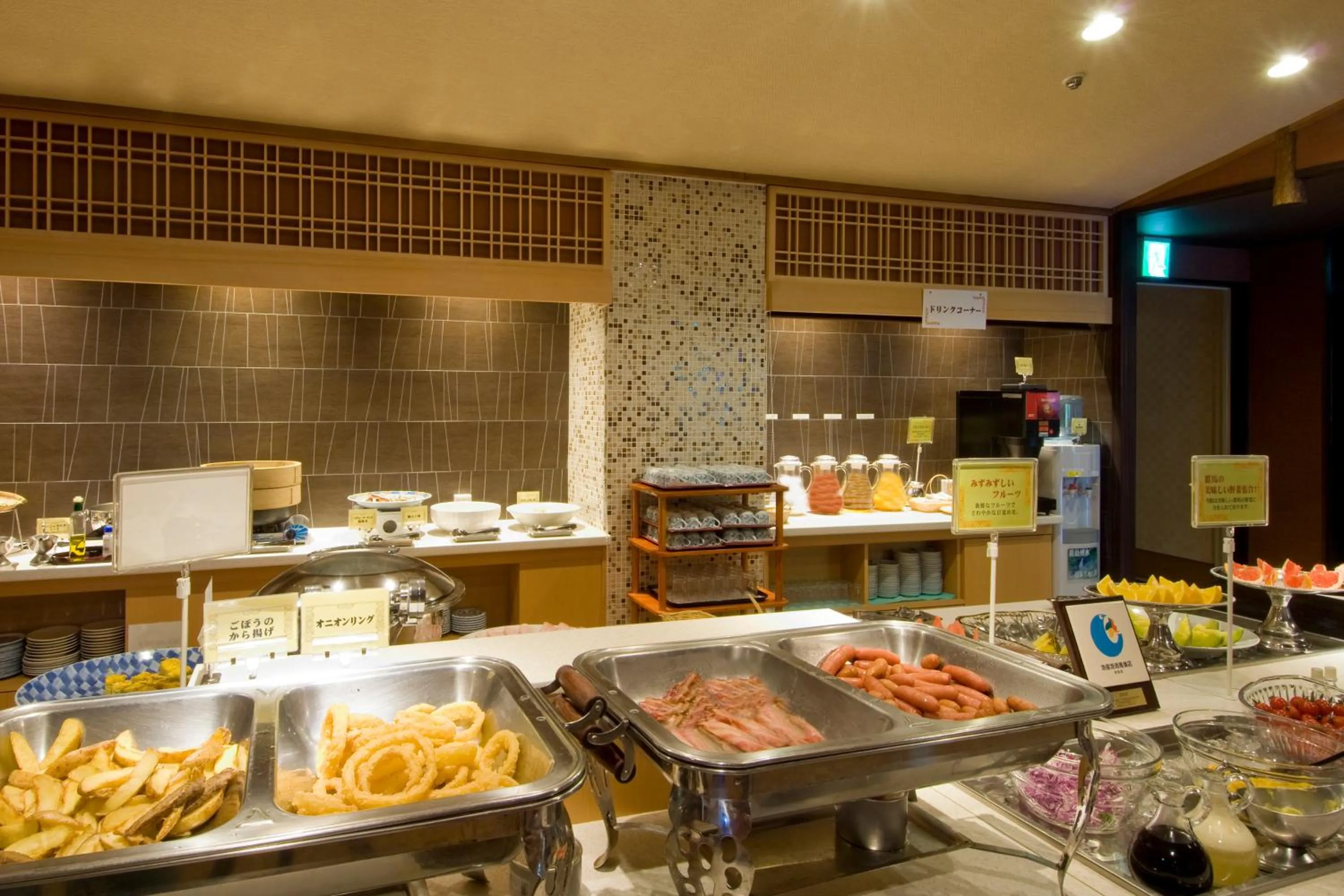 Buffet breakfast in Kishigon Ryokan