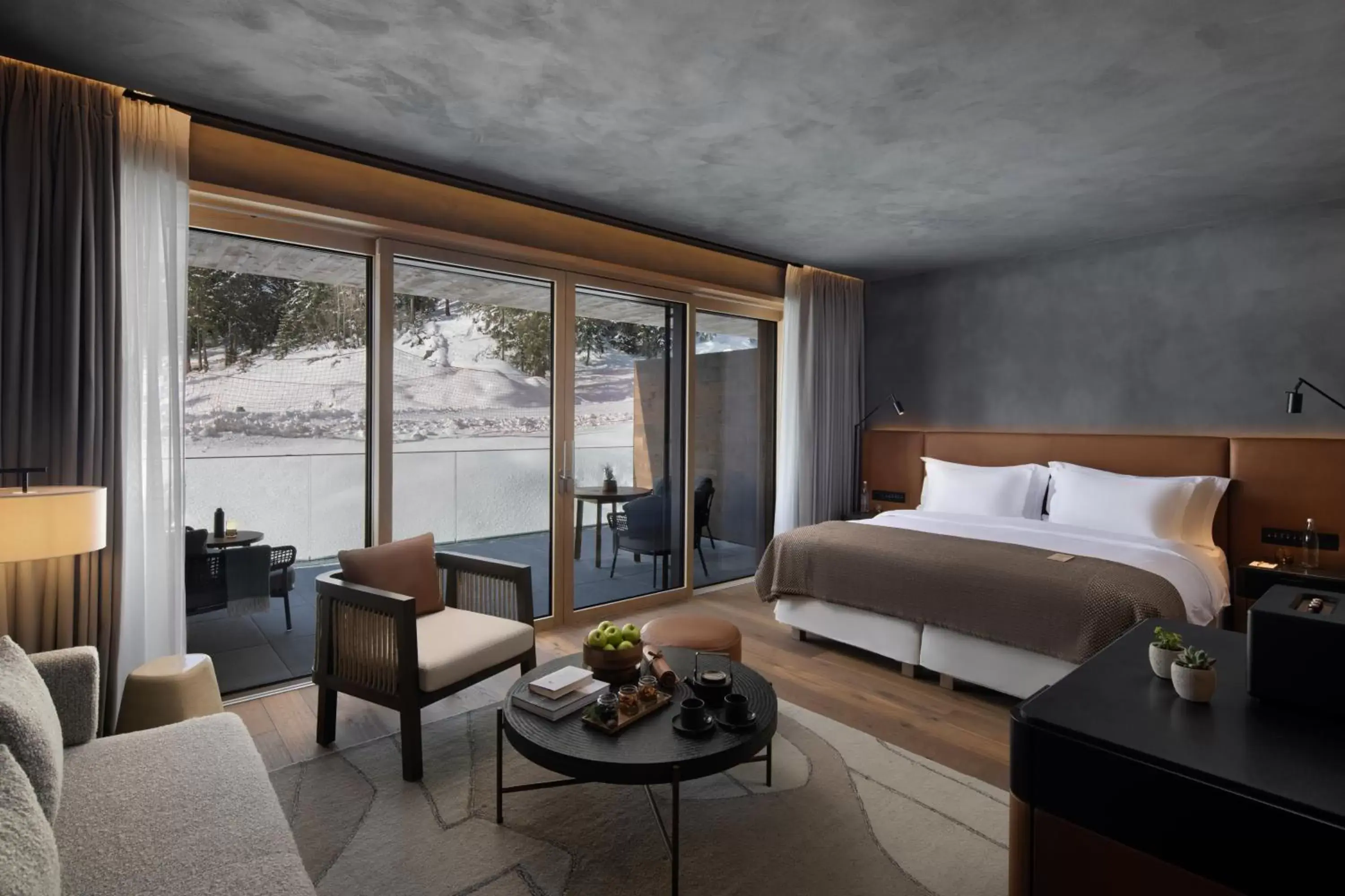 Bedroom in Six Senses Crans-Montana