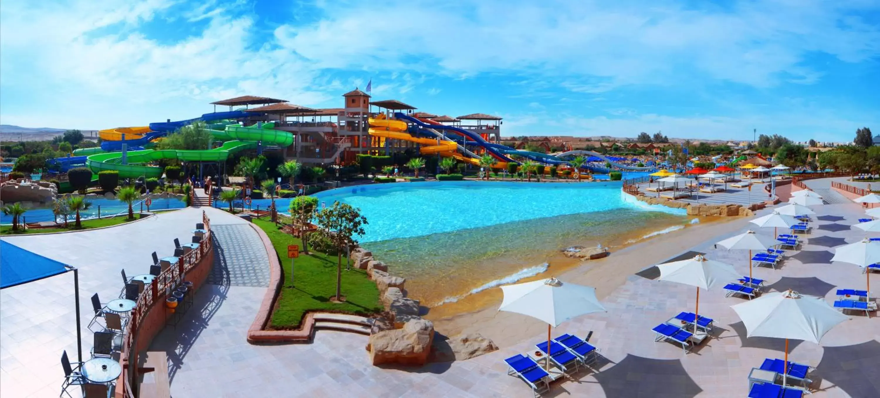 Aqua park, Pool View in Pickalbatros Jungle Aqua Park - Neverland Hurghada