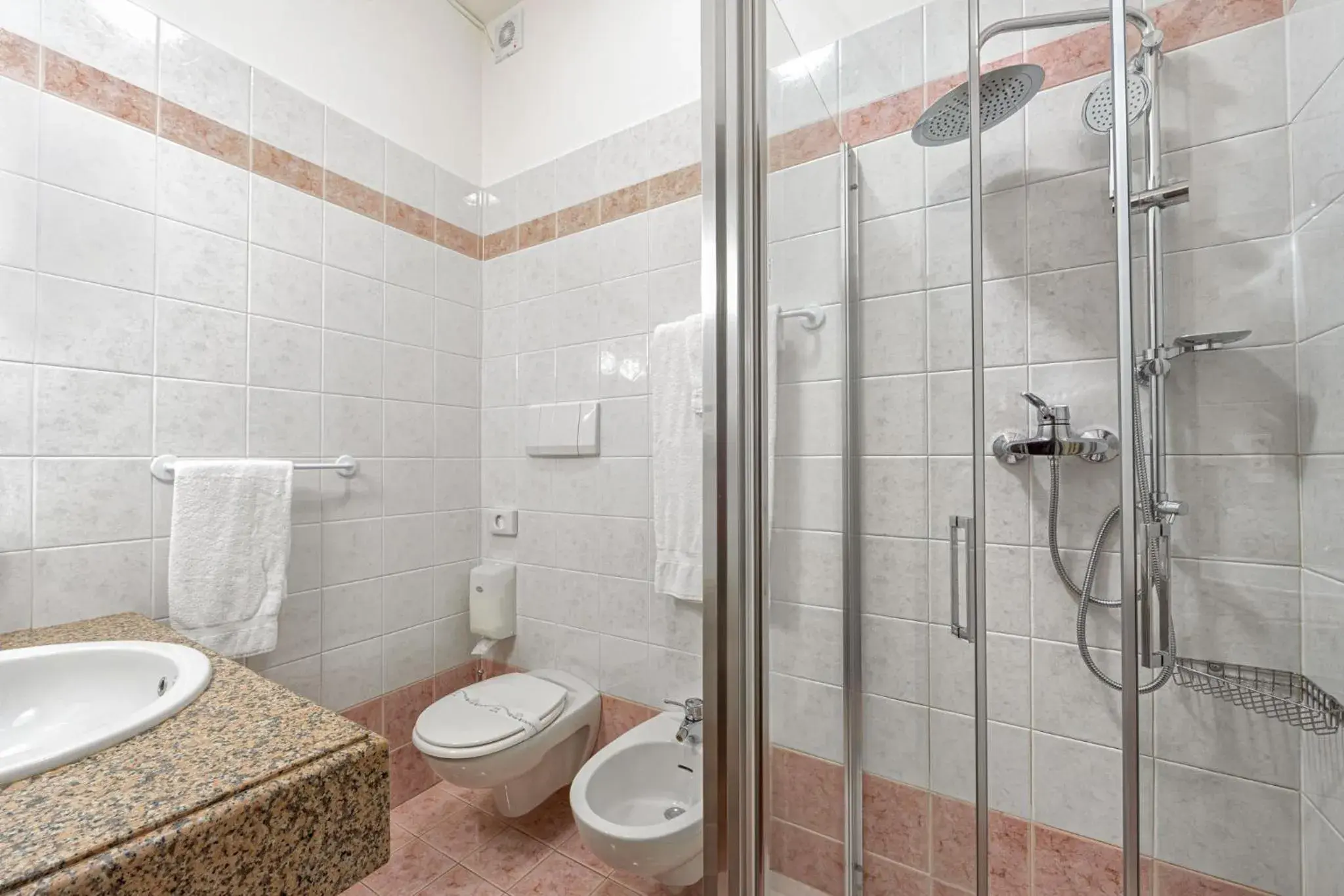 Shower, Bathroom in Hotel Postumia