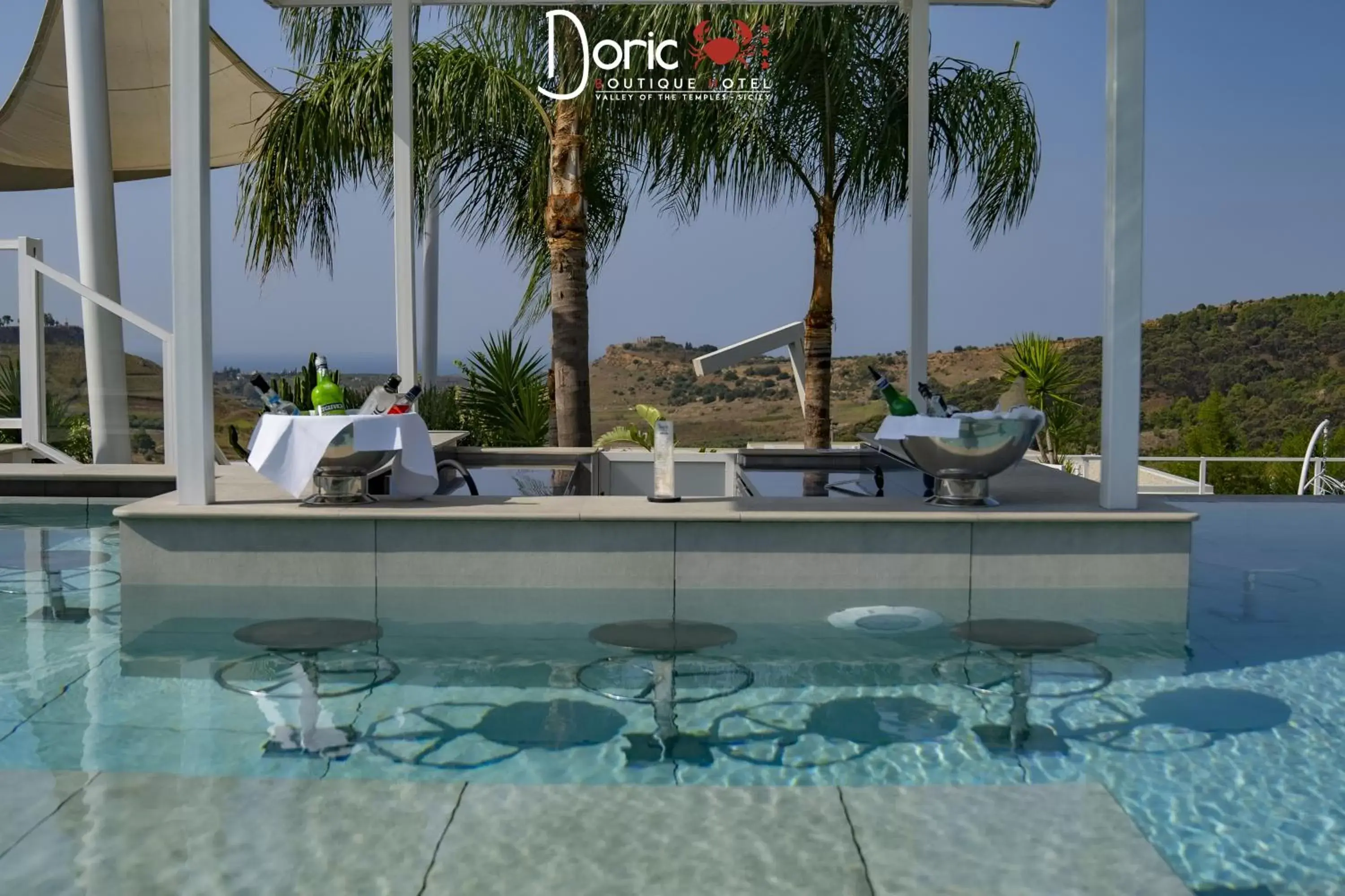 Lounge or bar, Swimming Pool in Doric Eco Boutique Resort & Spa - Sicily