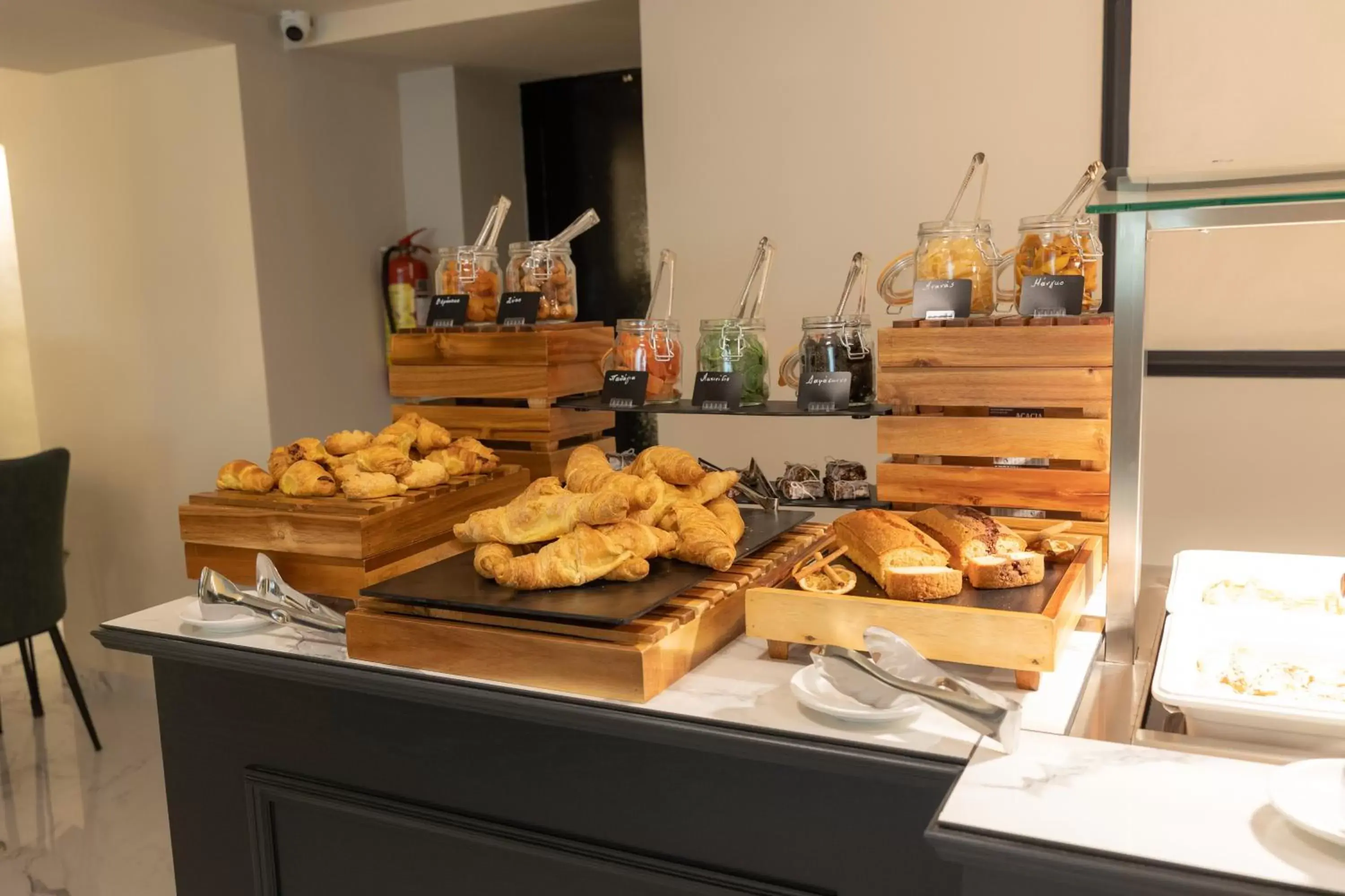 Continental breakfast, Food in Modern Revival Luxury Hotel