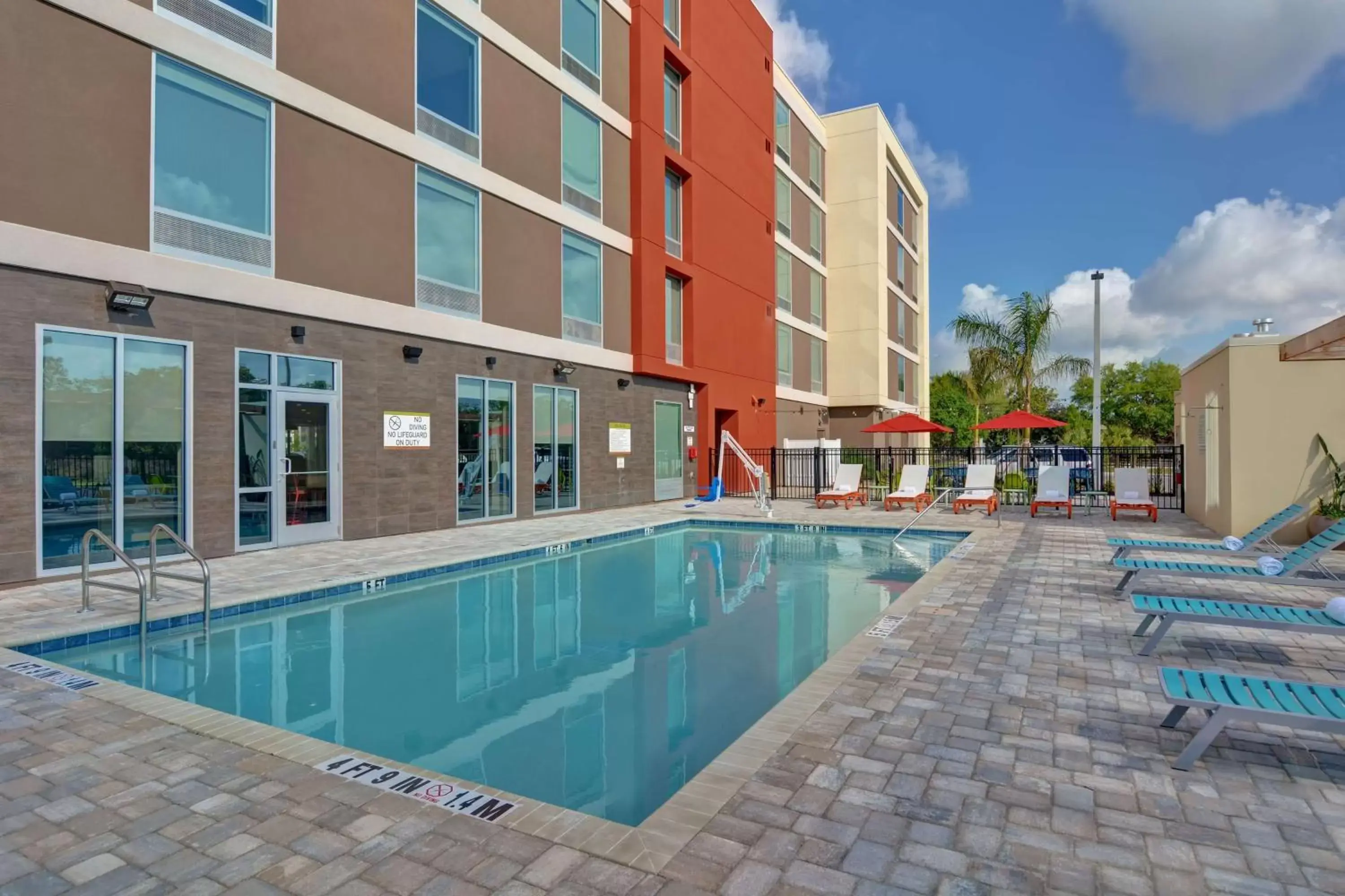 Pool view, Swimming Pool in Home2 Suites by Hilton, Sarasota I-75 Bee Ridge, Fl