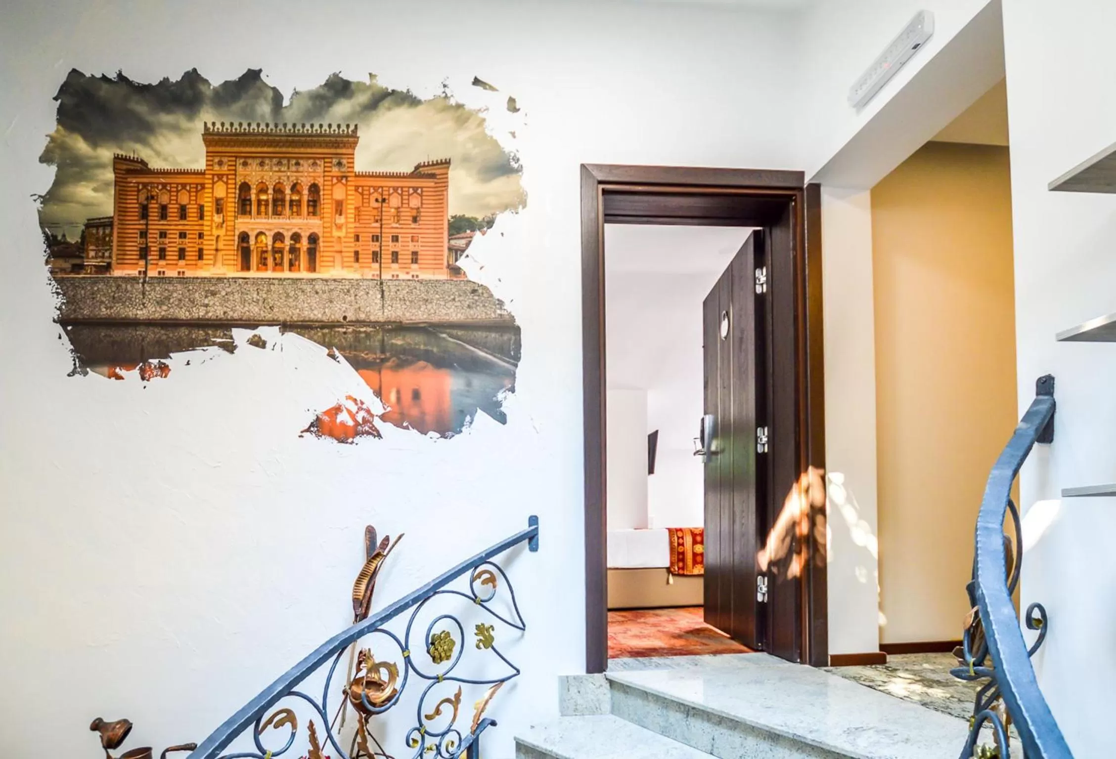 Decorative detail in Heritage Hotel Gate of Sarajevo