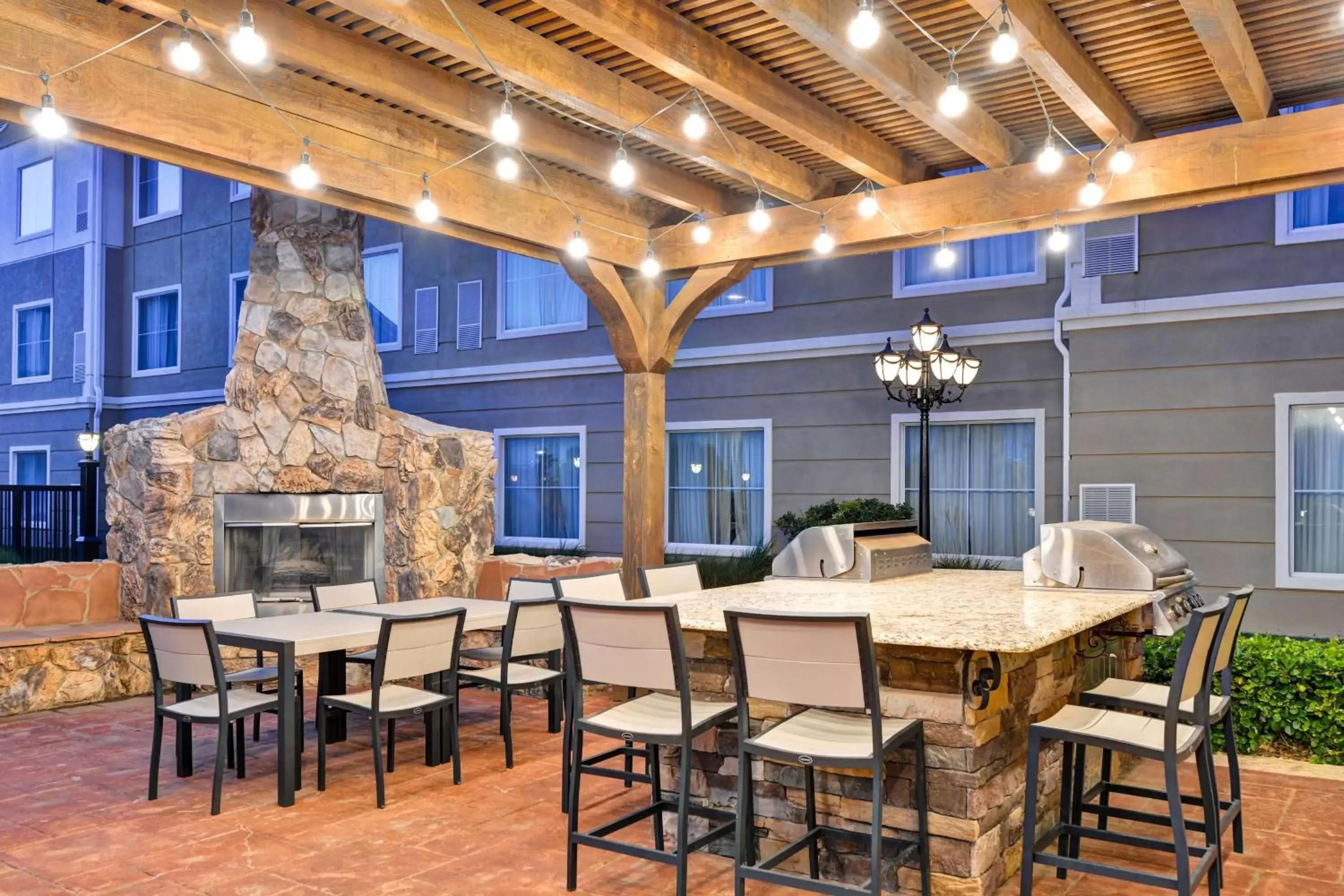 Patio, Restaurant/Places to Eat in Homewood Suites by Hilton Amarillo