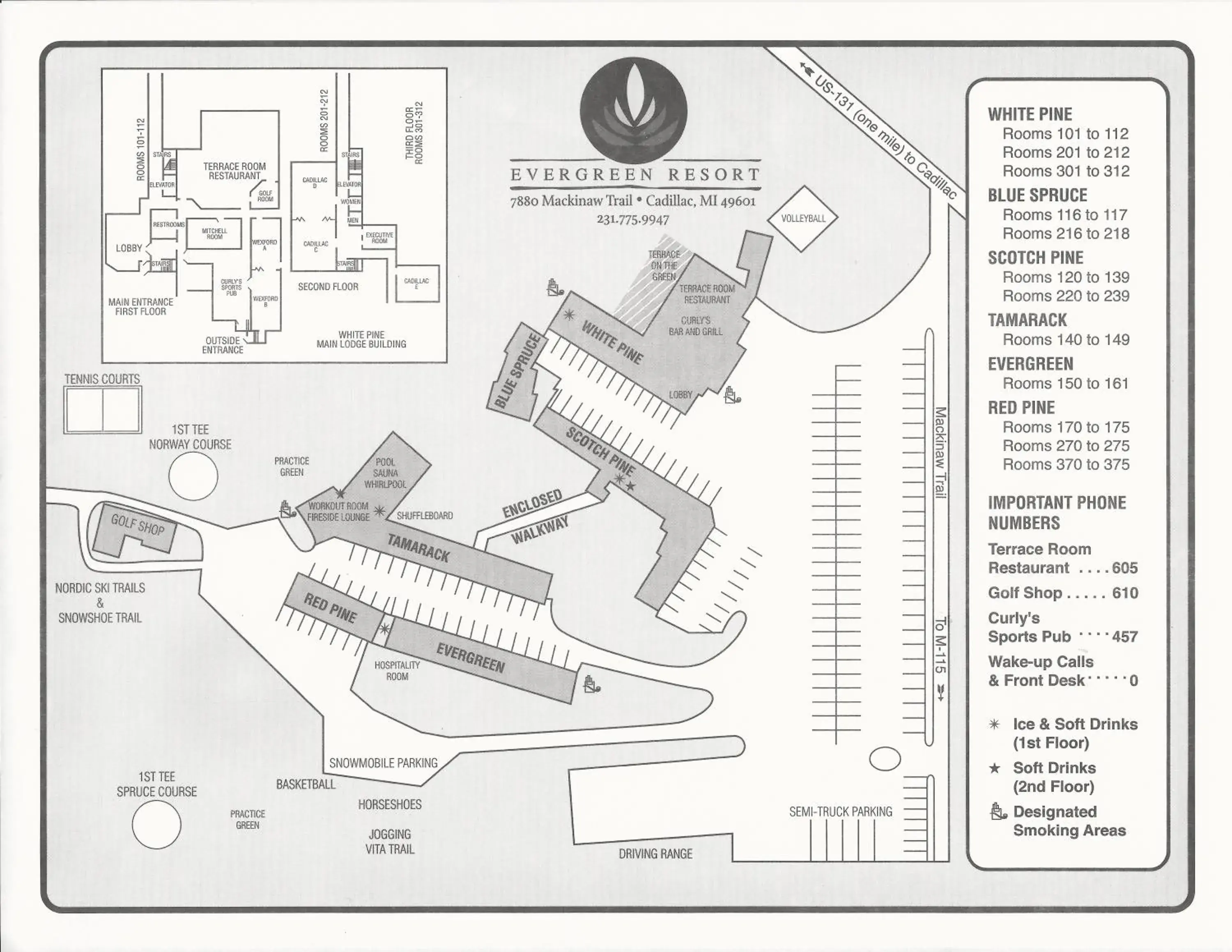 Floor Plan in Evergreen Resort