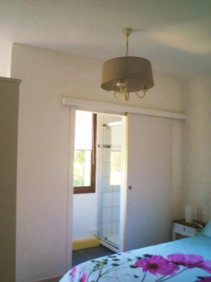 Bathroom, Bed in Bnb Castellane