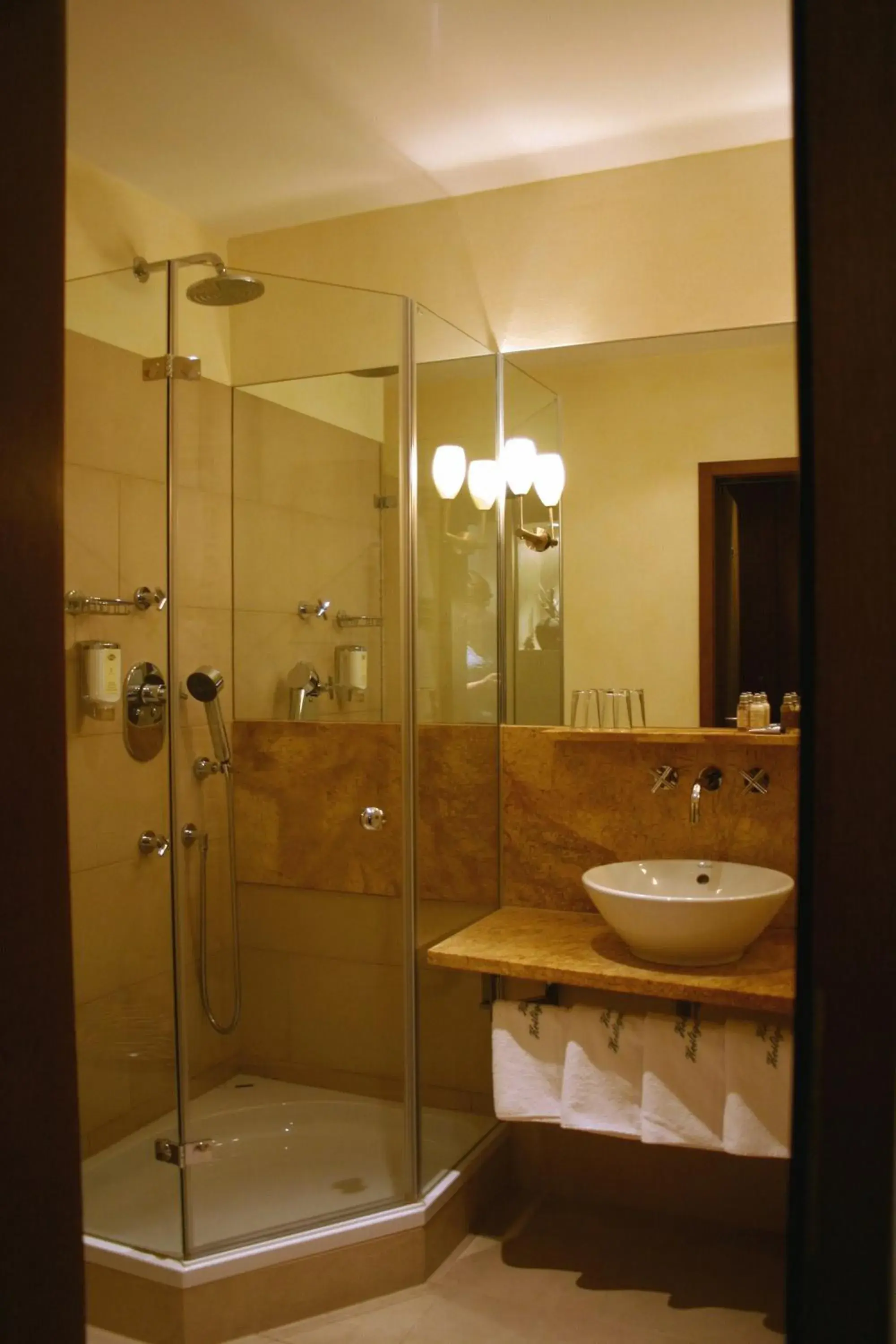 Shower, Bathroom in Hotel Heiligenstein