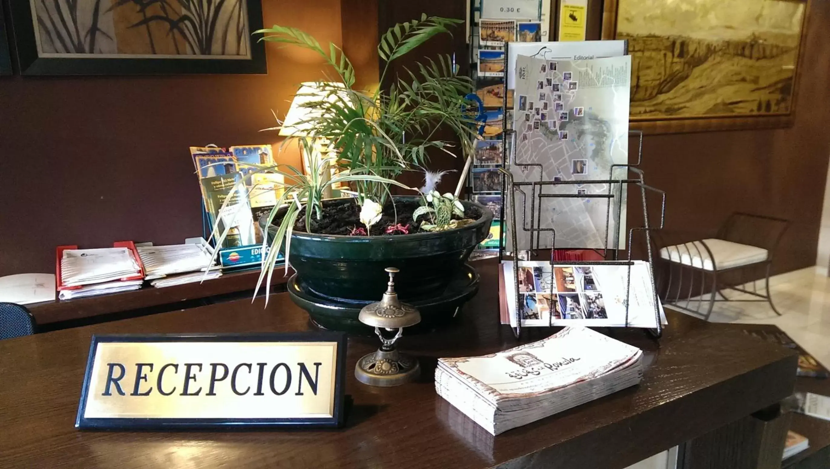 Lobby or reception in Hotel Sierra Hidalga