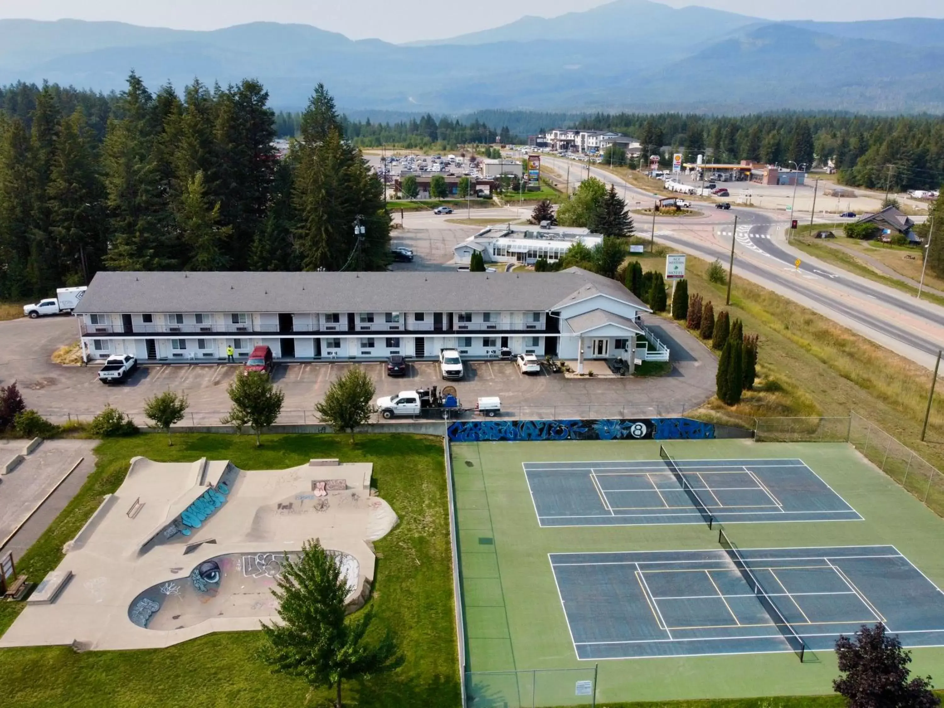 Property building, Bird's-eye View in Ace Western Motel