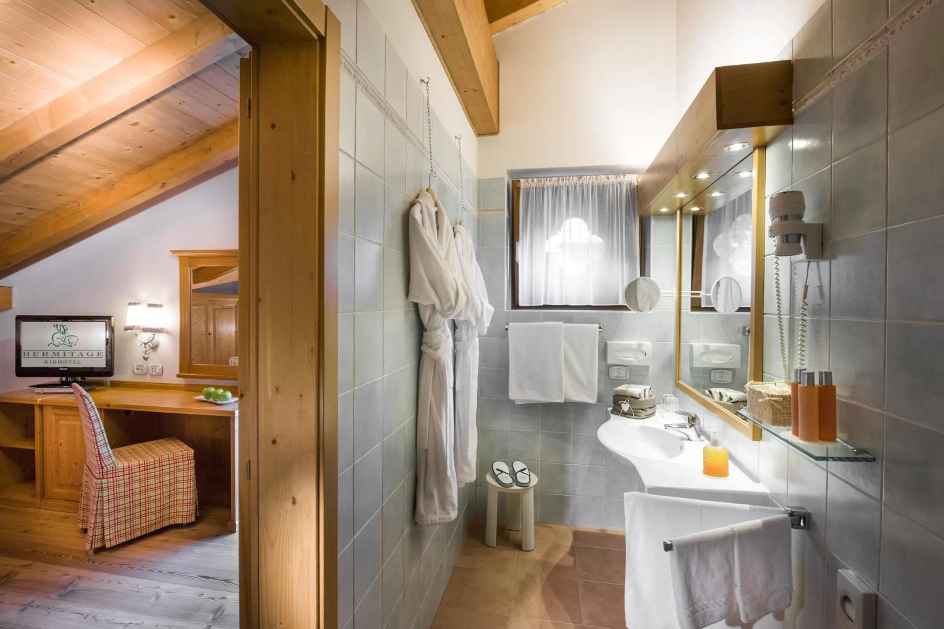 Bathroom in Bio Hotel Hermitage