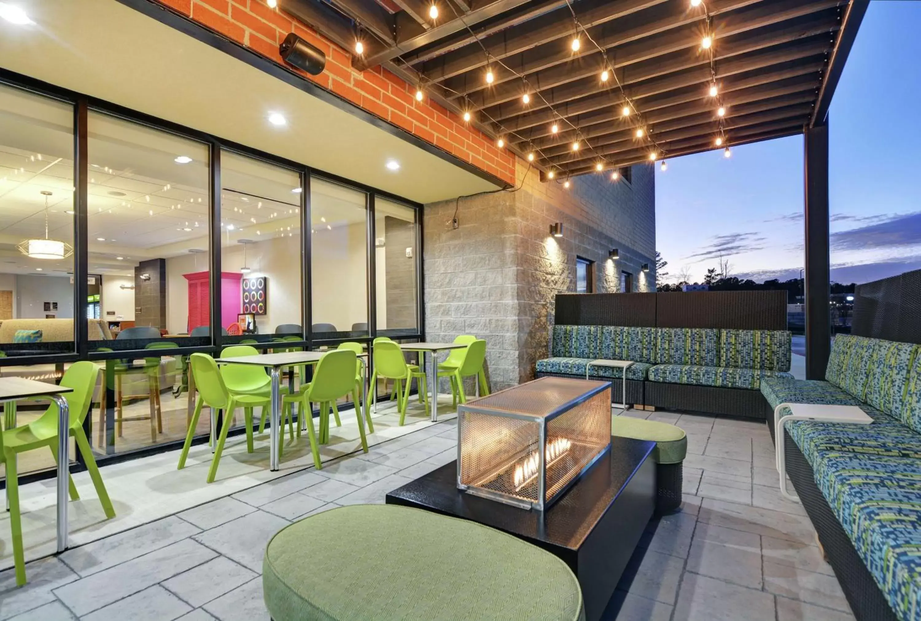 Patio in Home2 Suites By Hilton Raleigh Durham Airport RTP