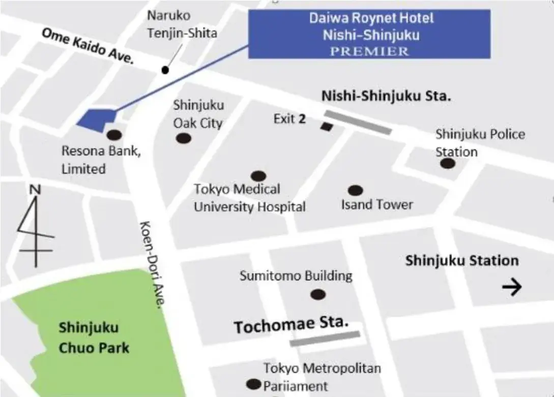 Off site, Bird's-eye View in Daiwa Roynet Hotel Nishi-Shinjuku PREMIER