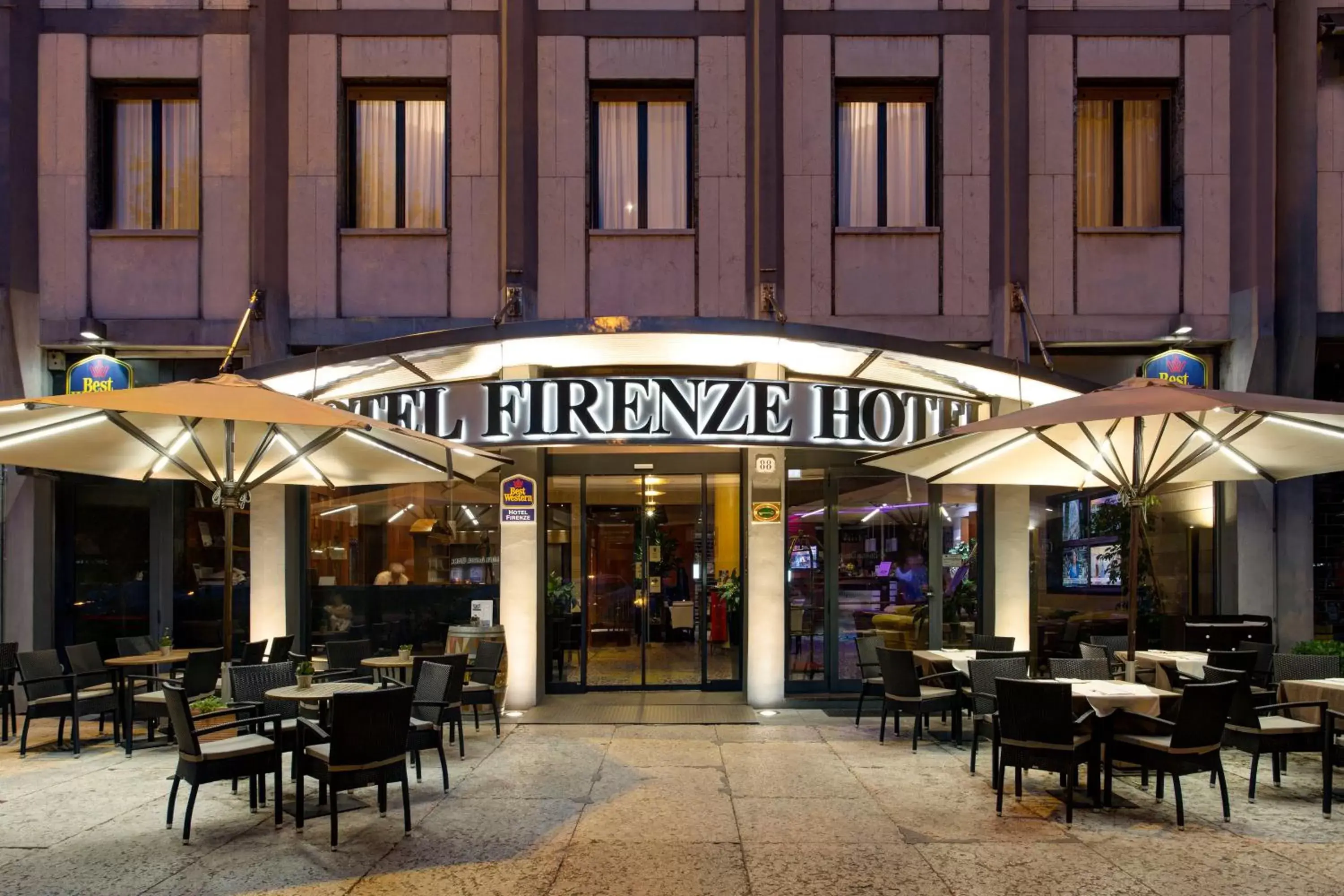 Facade/entrance, Restaurant/Places to Eat in Hotel Firenze