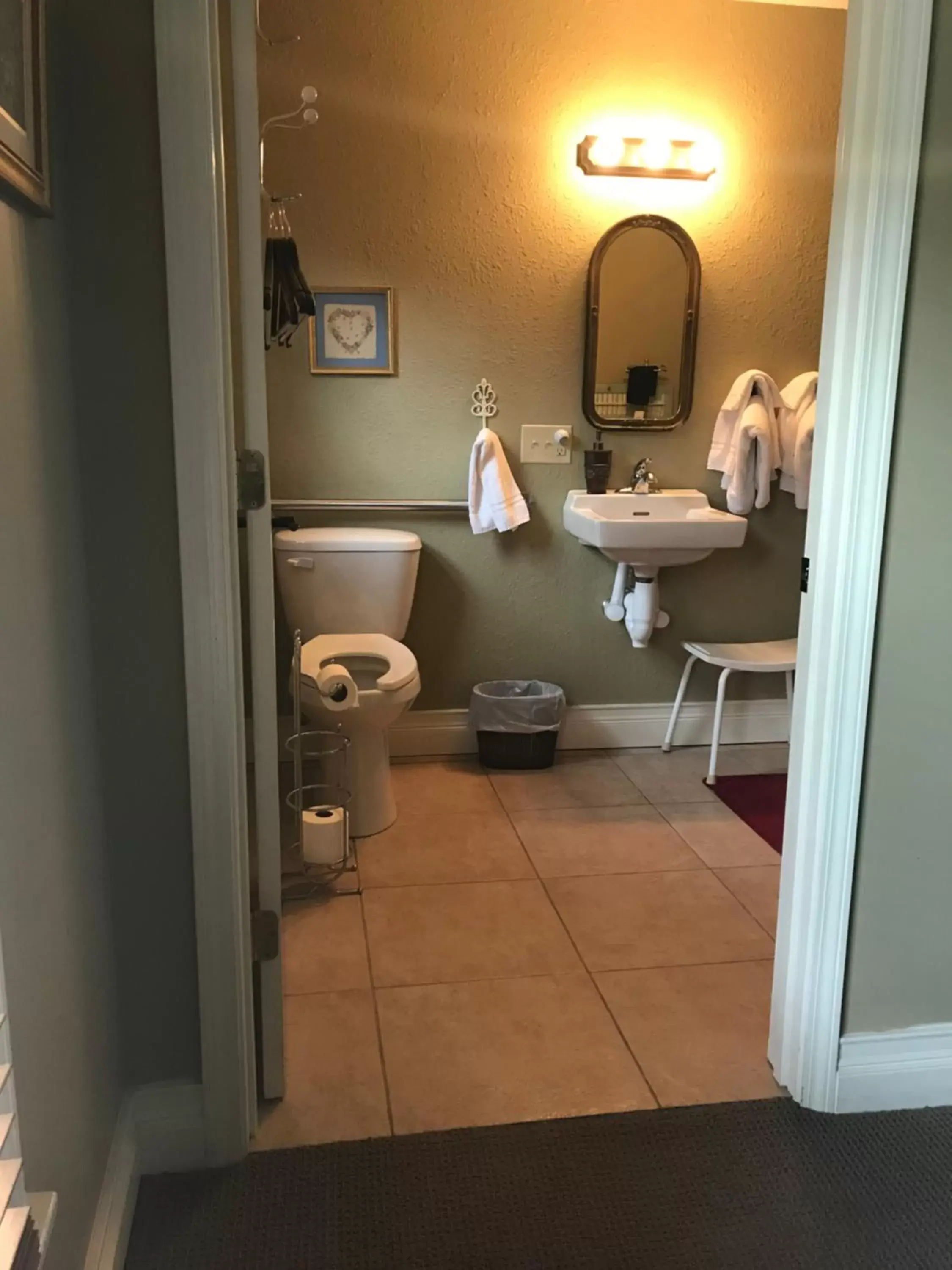 Bathroom in Laughing Heart Lodge