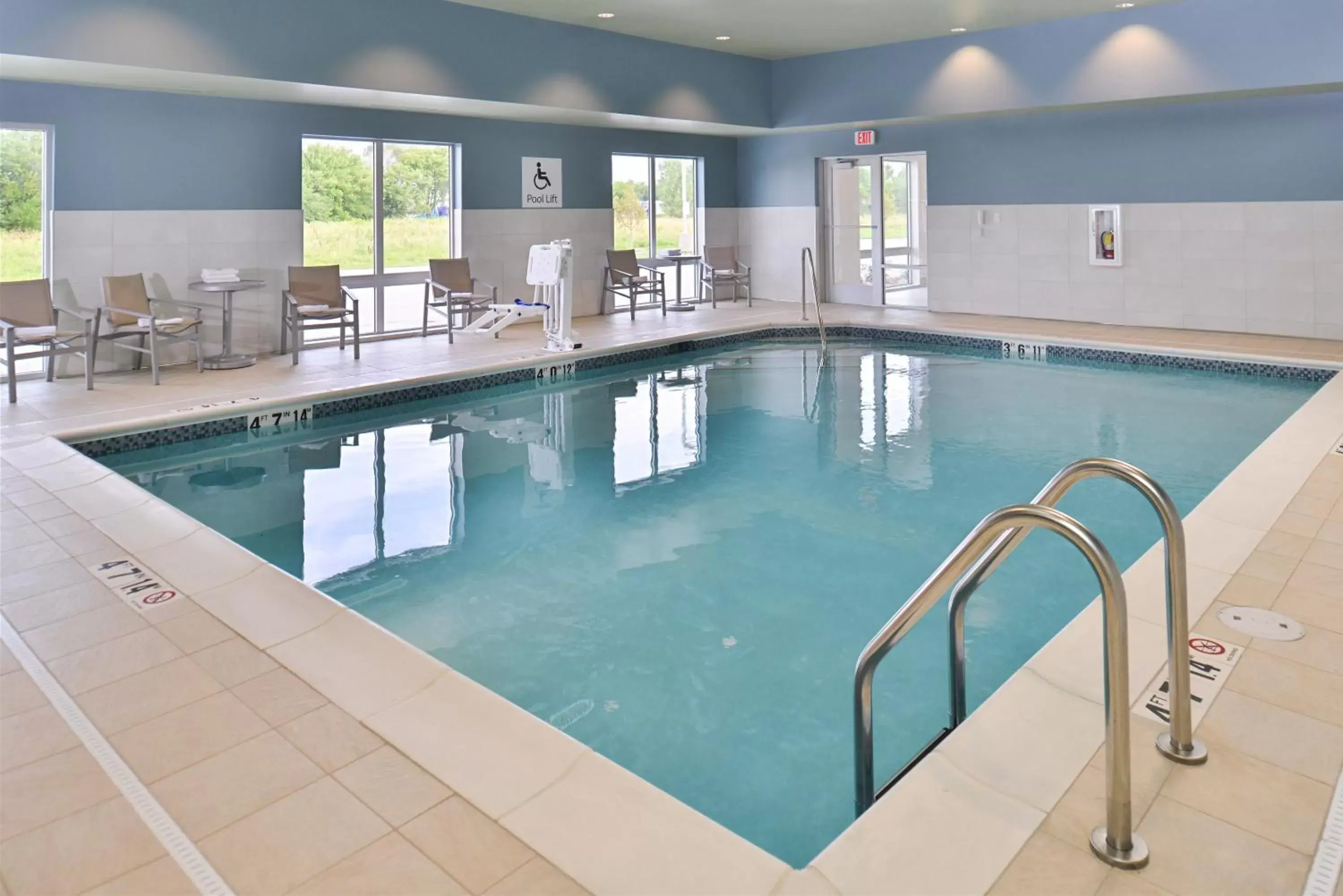 Swimming Pool in Holiday Inn Express & Suites Omaha Airport, an IHG Hotel