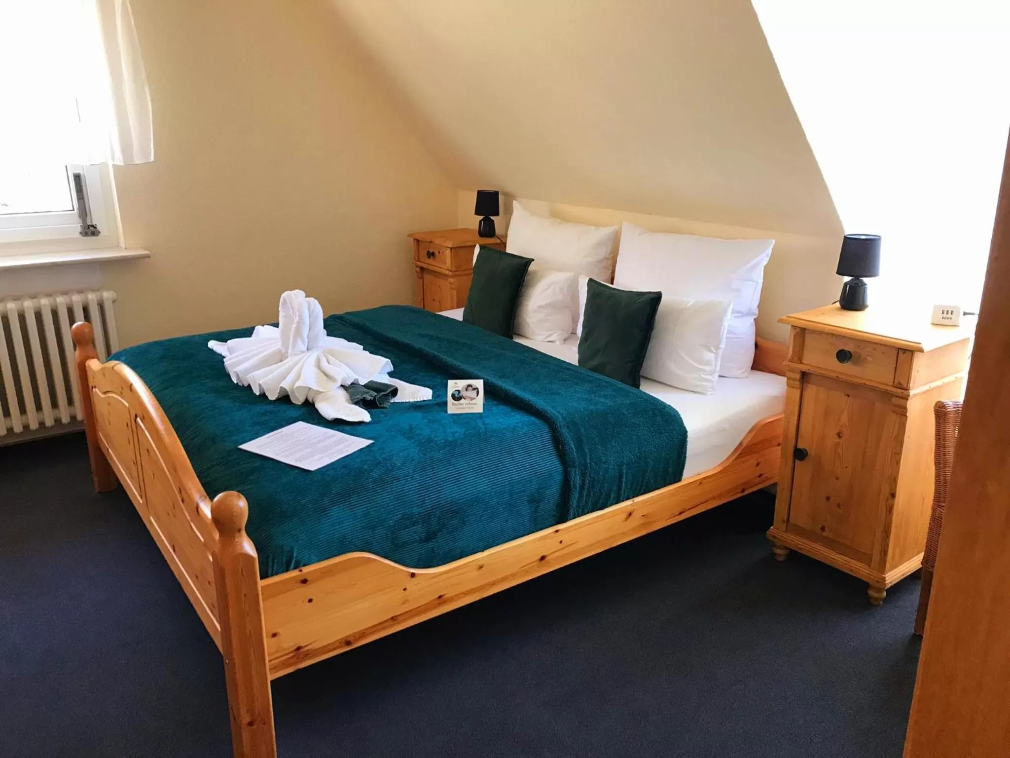 Bed in Hotel Elisabeth-Ilse