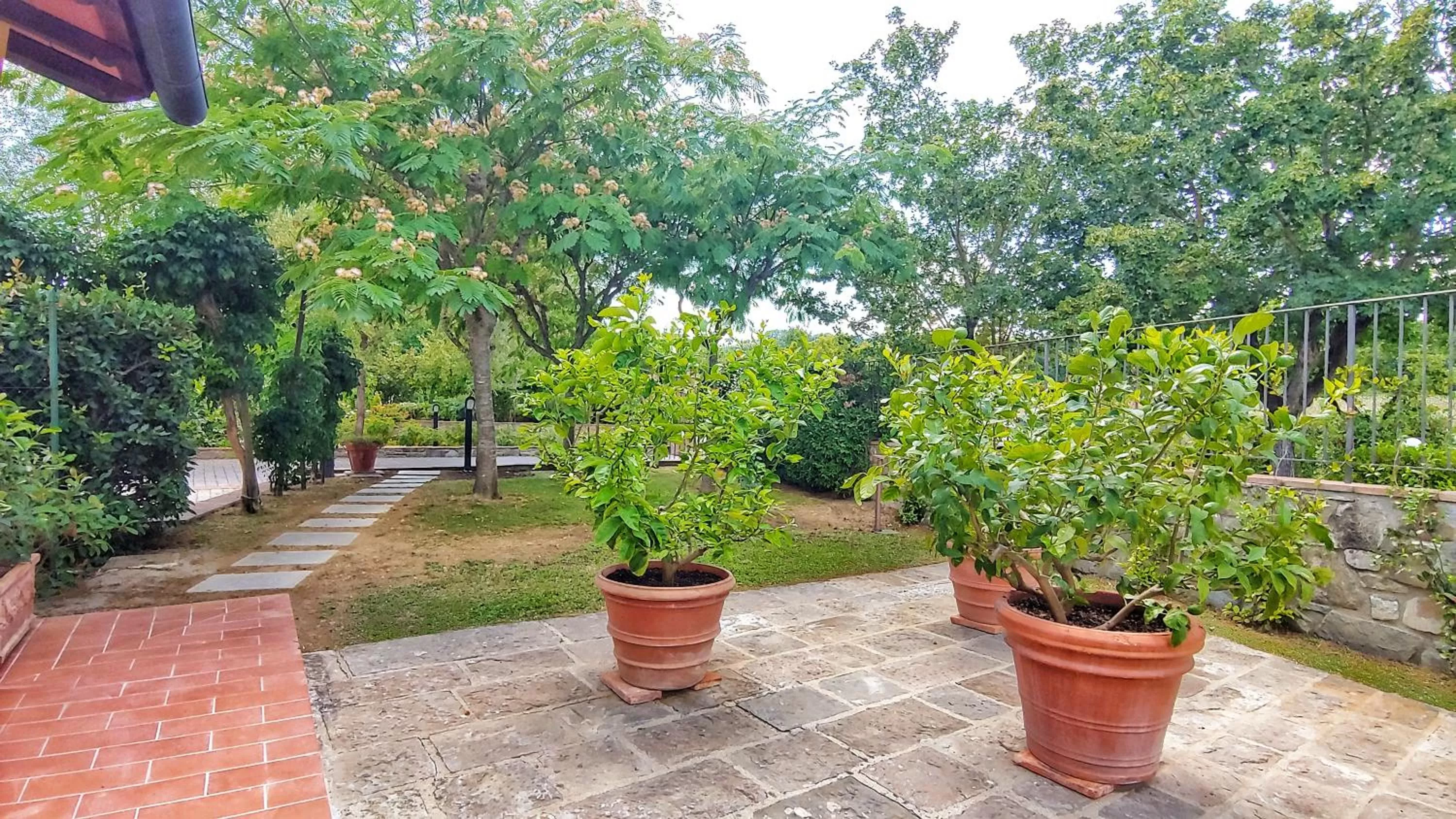 Garden in Torrebianca Tuscany