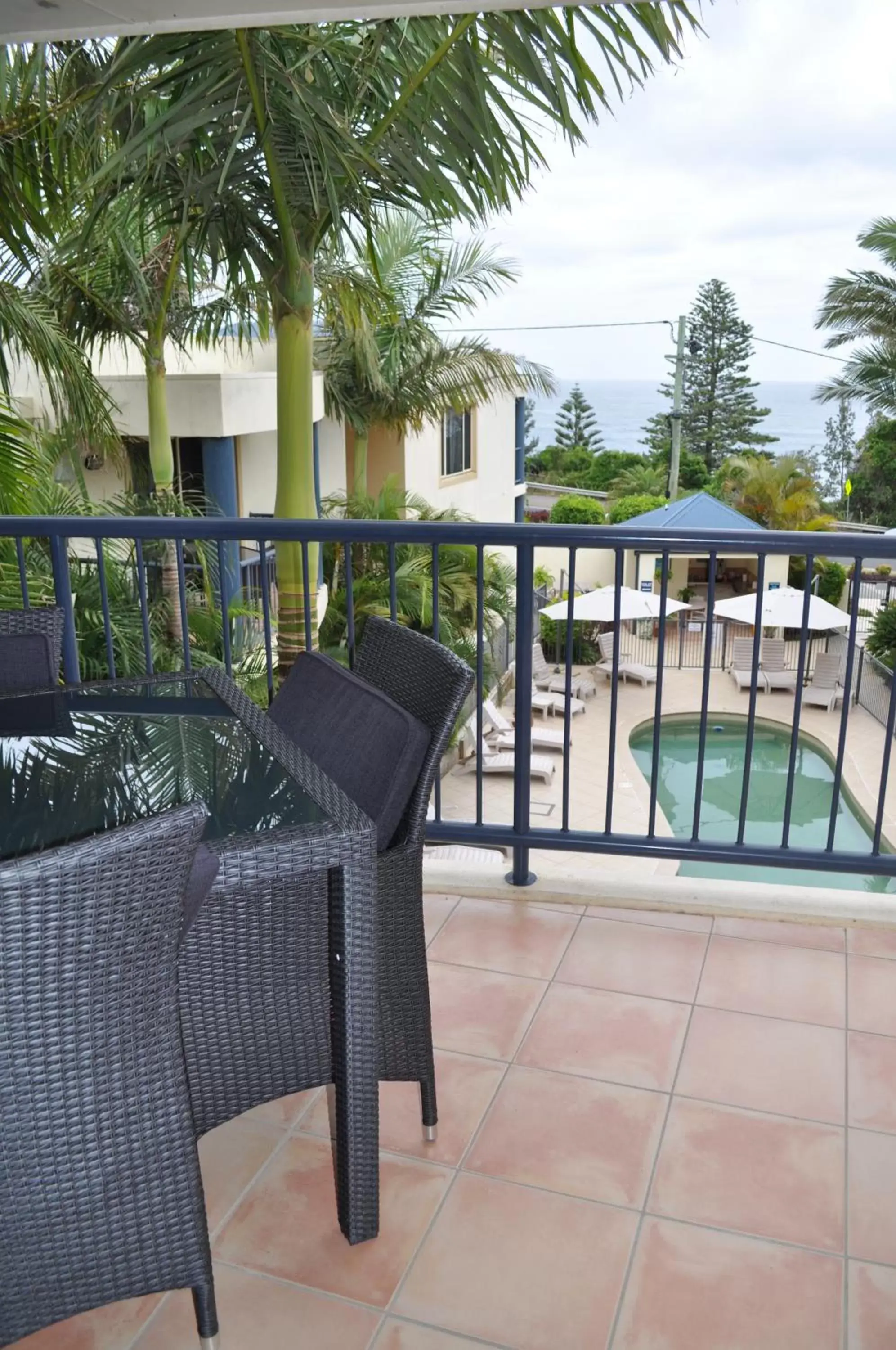 Patio, Swimming Pool in Beachside Holiday Apartments