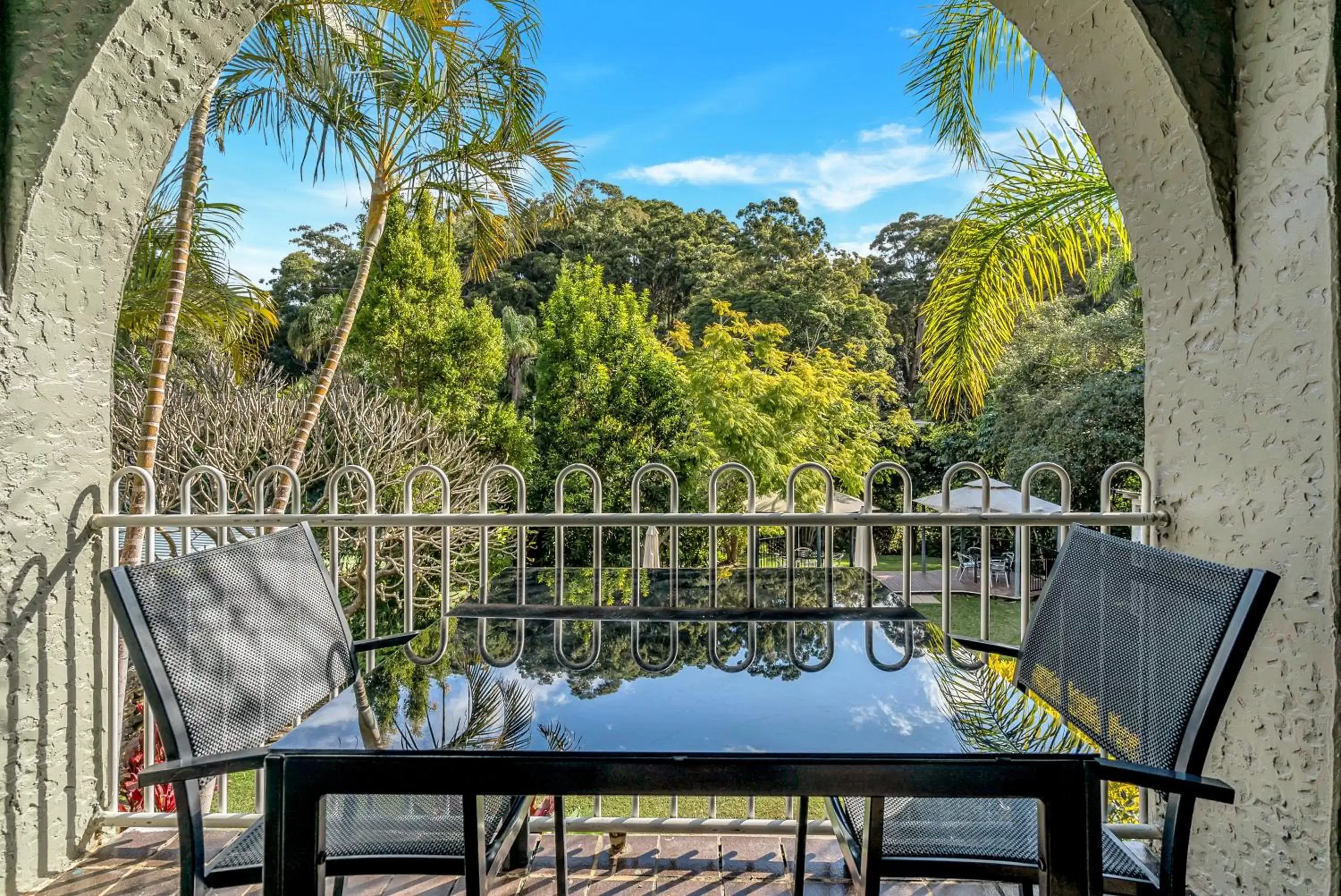 Pool View in Korora Bay Village Resort