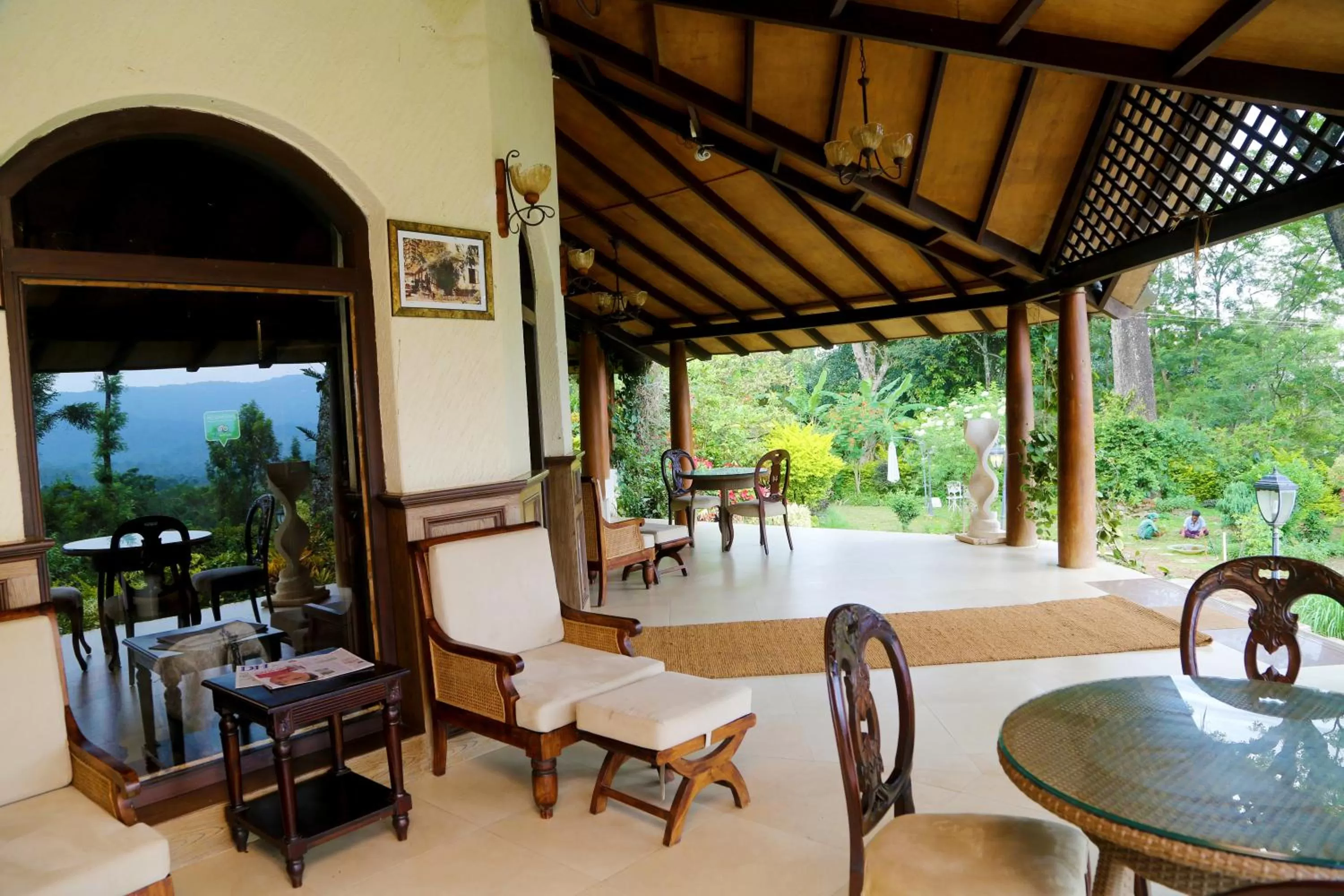 Patio in Old Kent Estates & Spa, Coorg