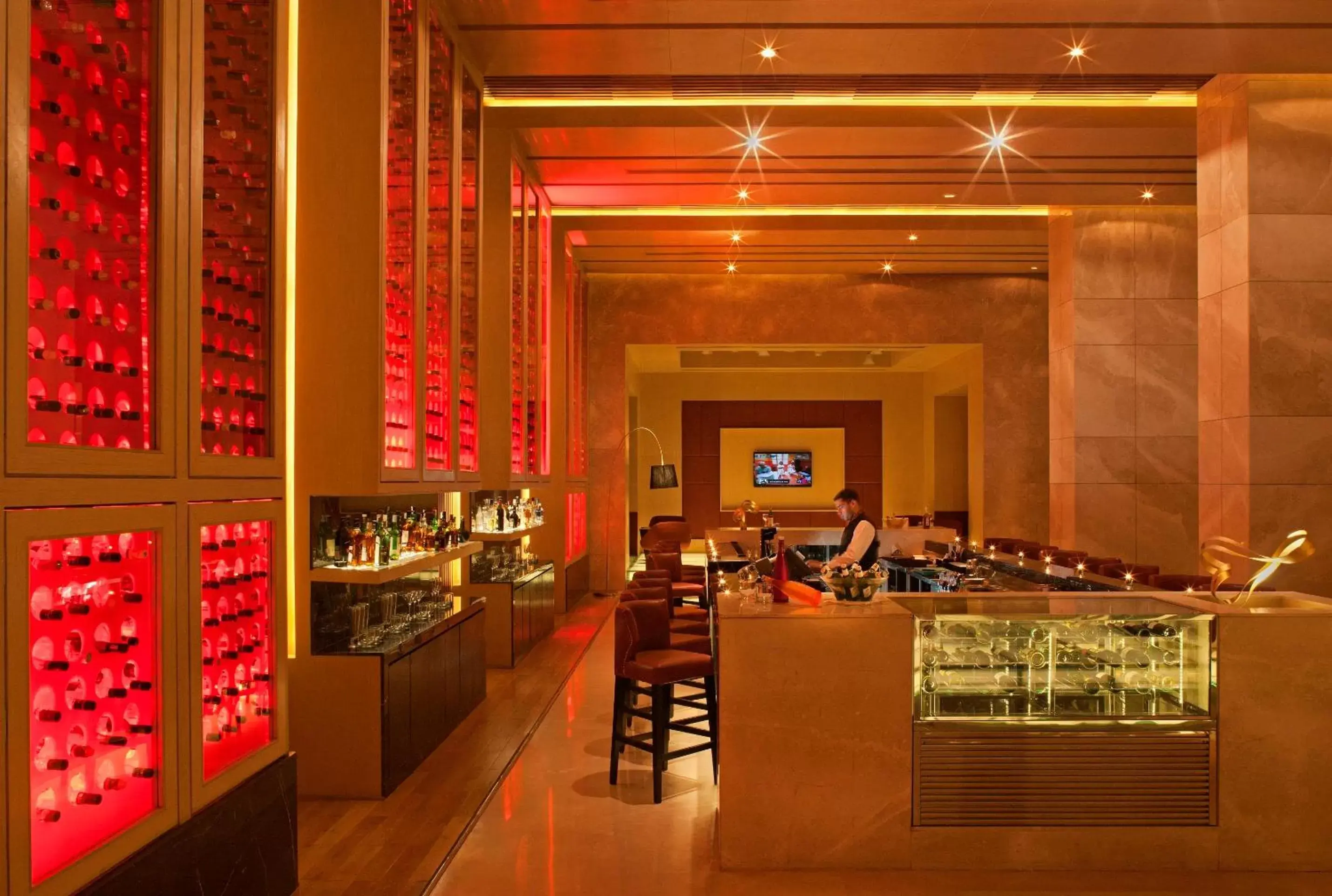 Lounge or bar, Restaurant/Places to Eat in Radisson Blu Hotel Amritsar