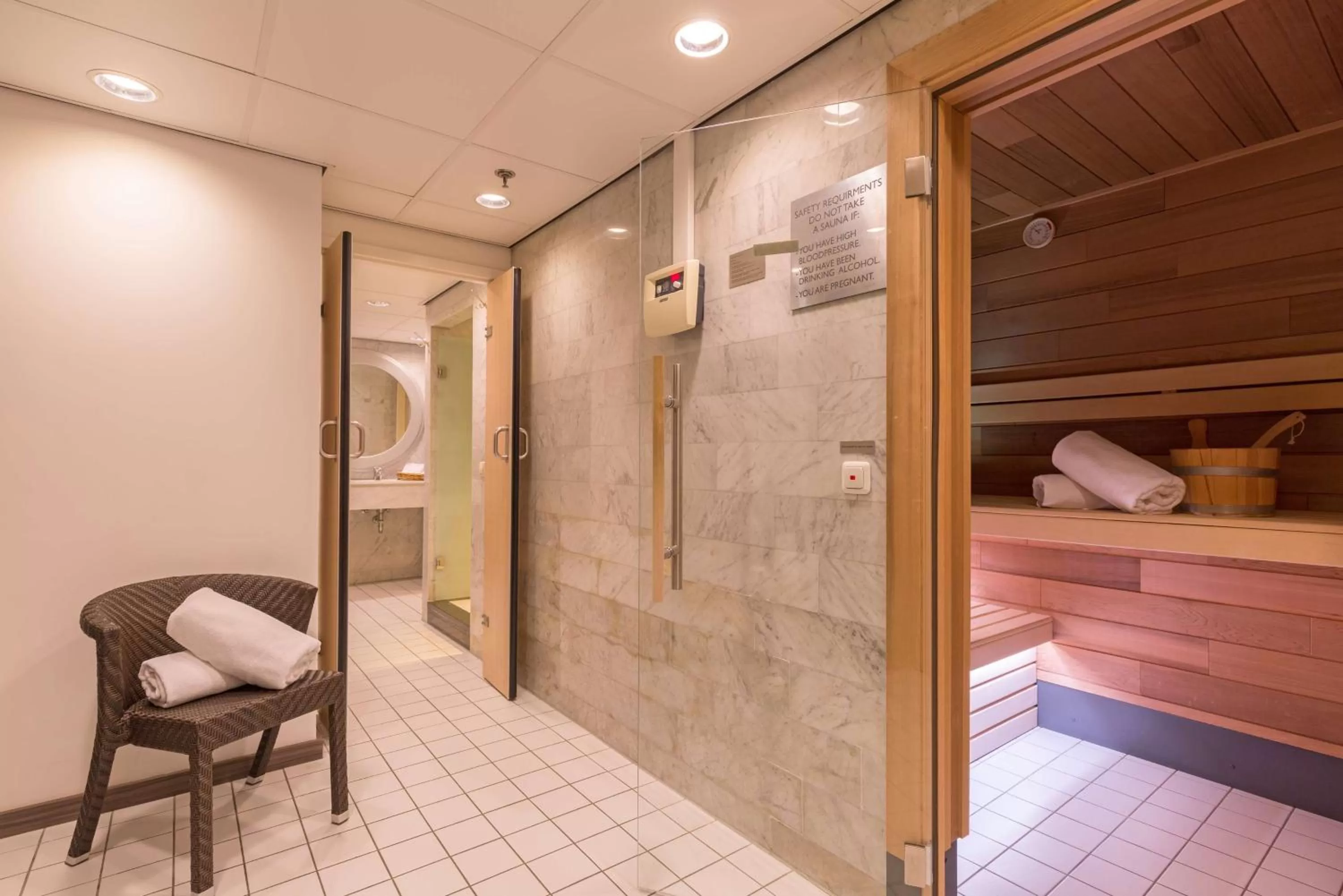Sauna in Radisson Blu Hotel, Amsterdam City Center
