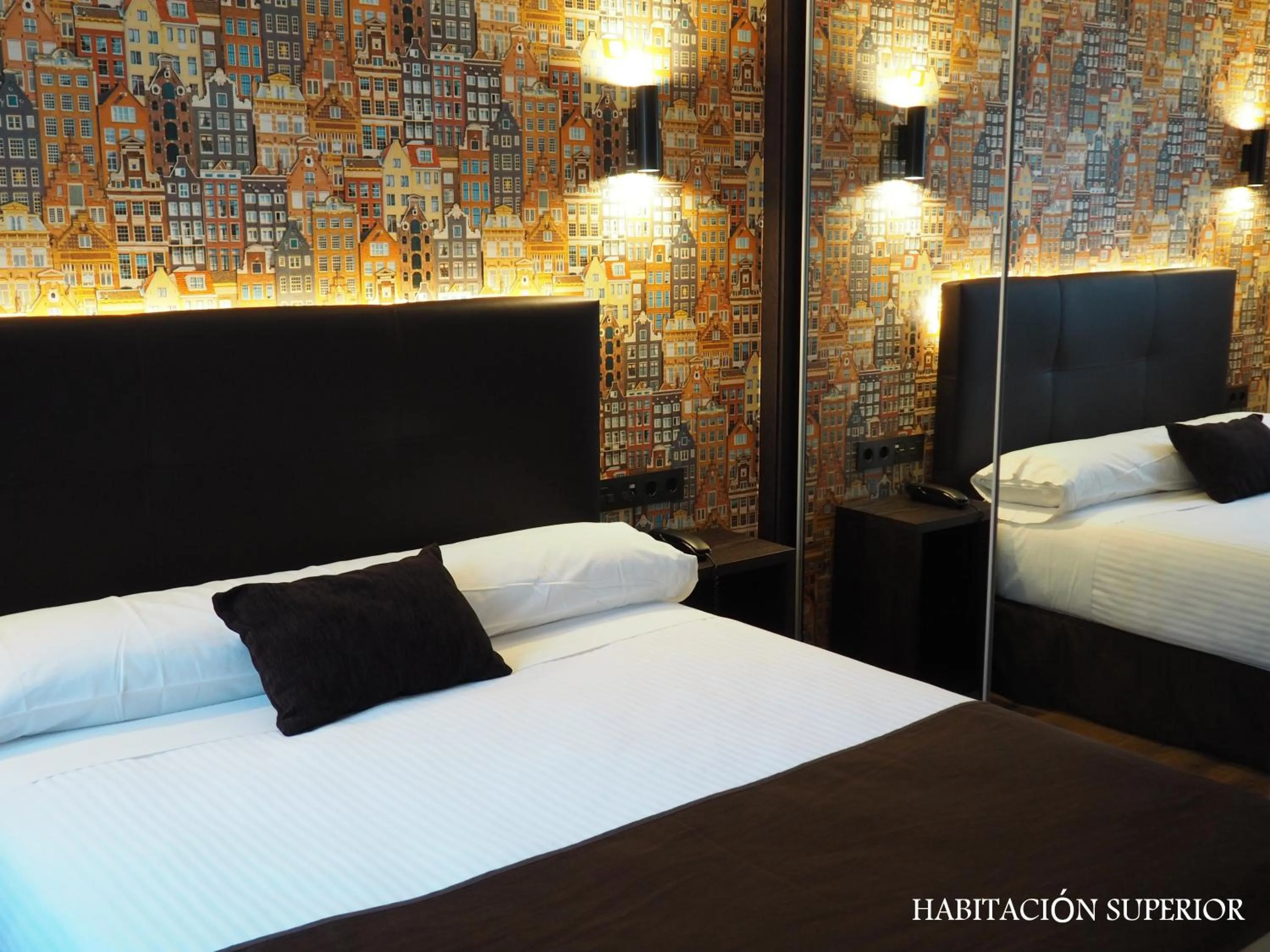 Bed in Hotel Junquera