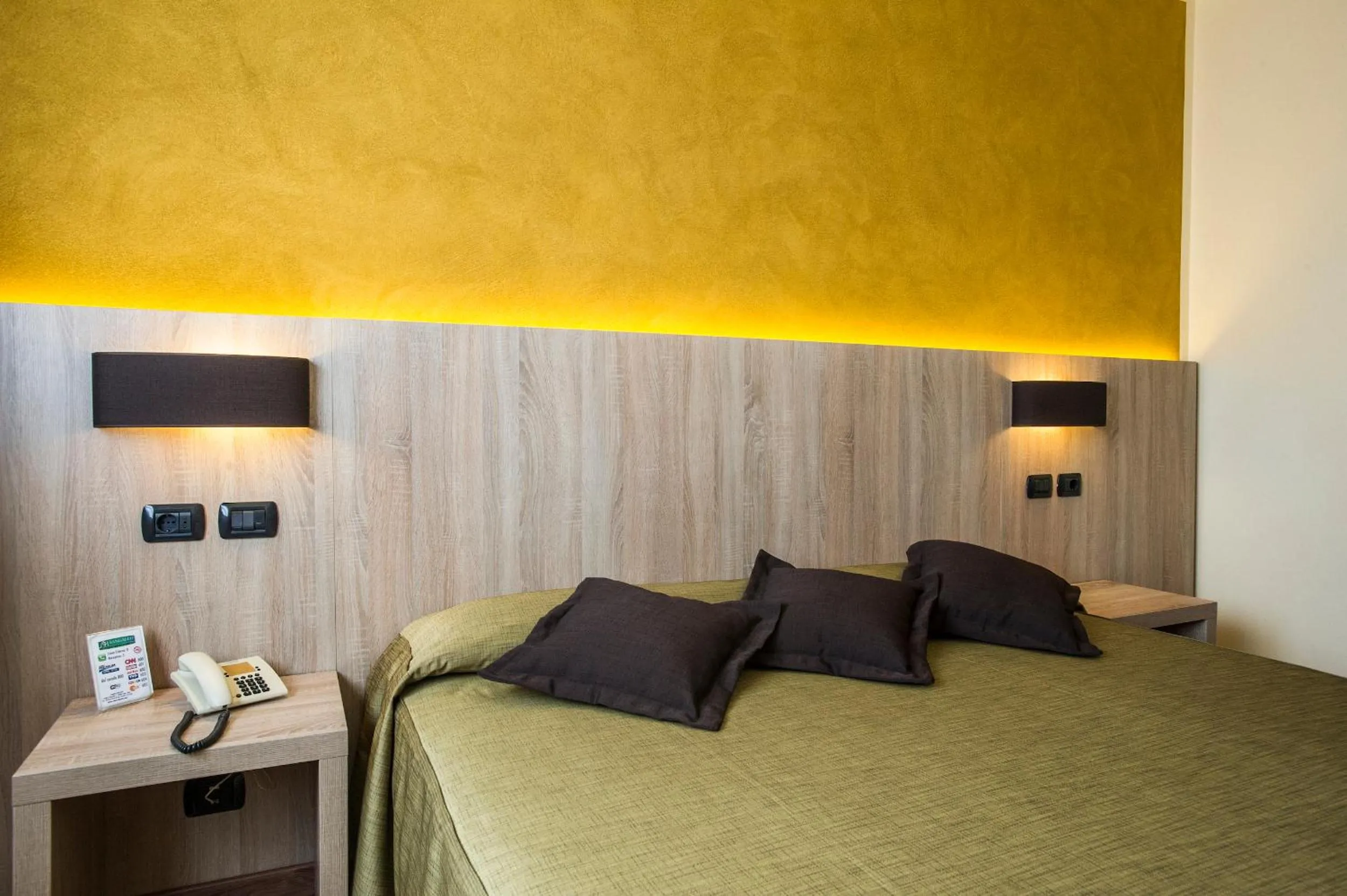 Bed in Sangallo Park Hotel