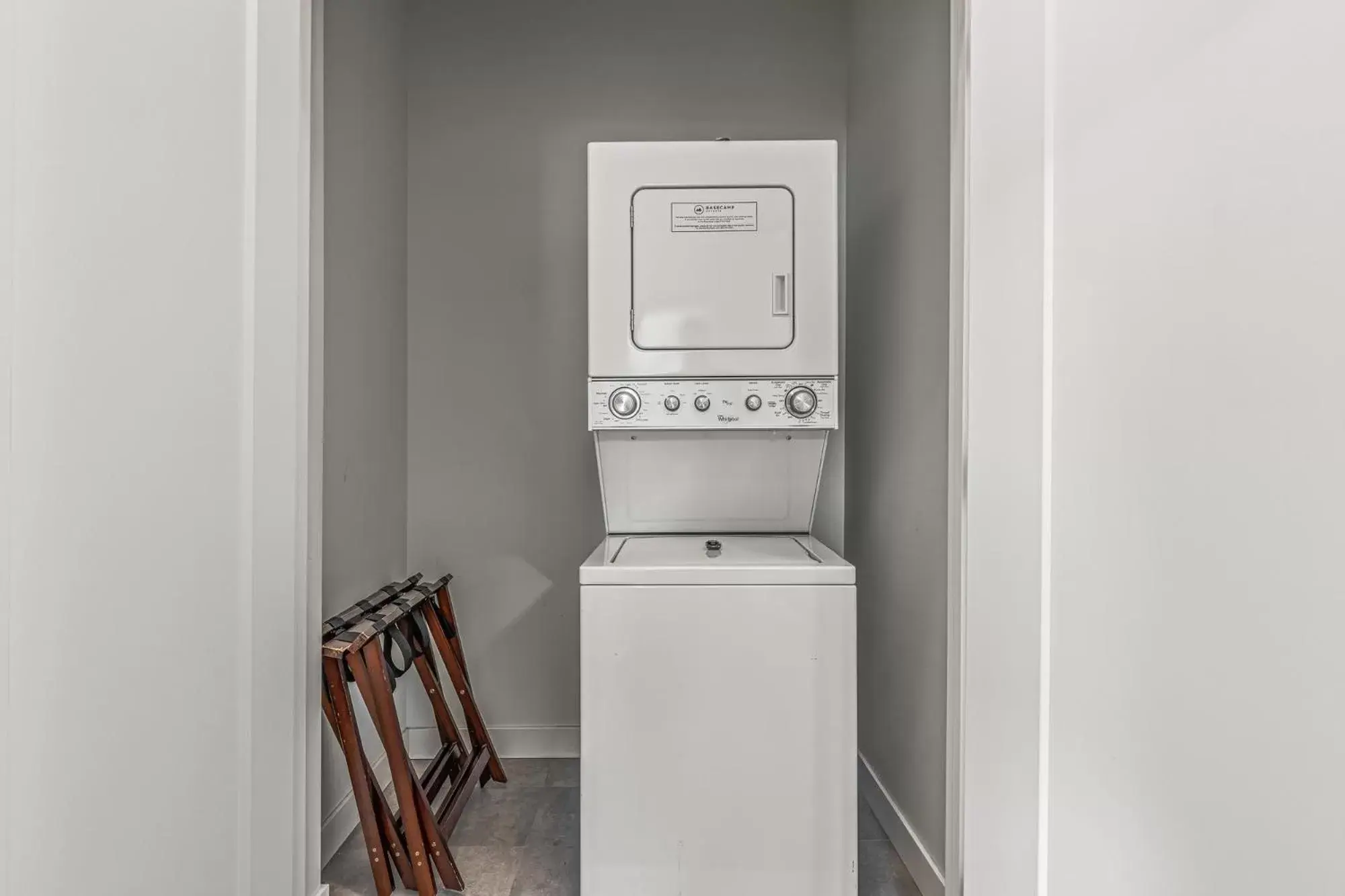 washing machine in Basecamp Resorts Canmore washing machine in Basecamp Resorts Canmore