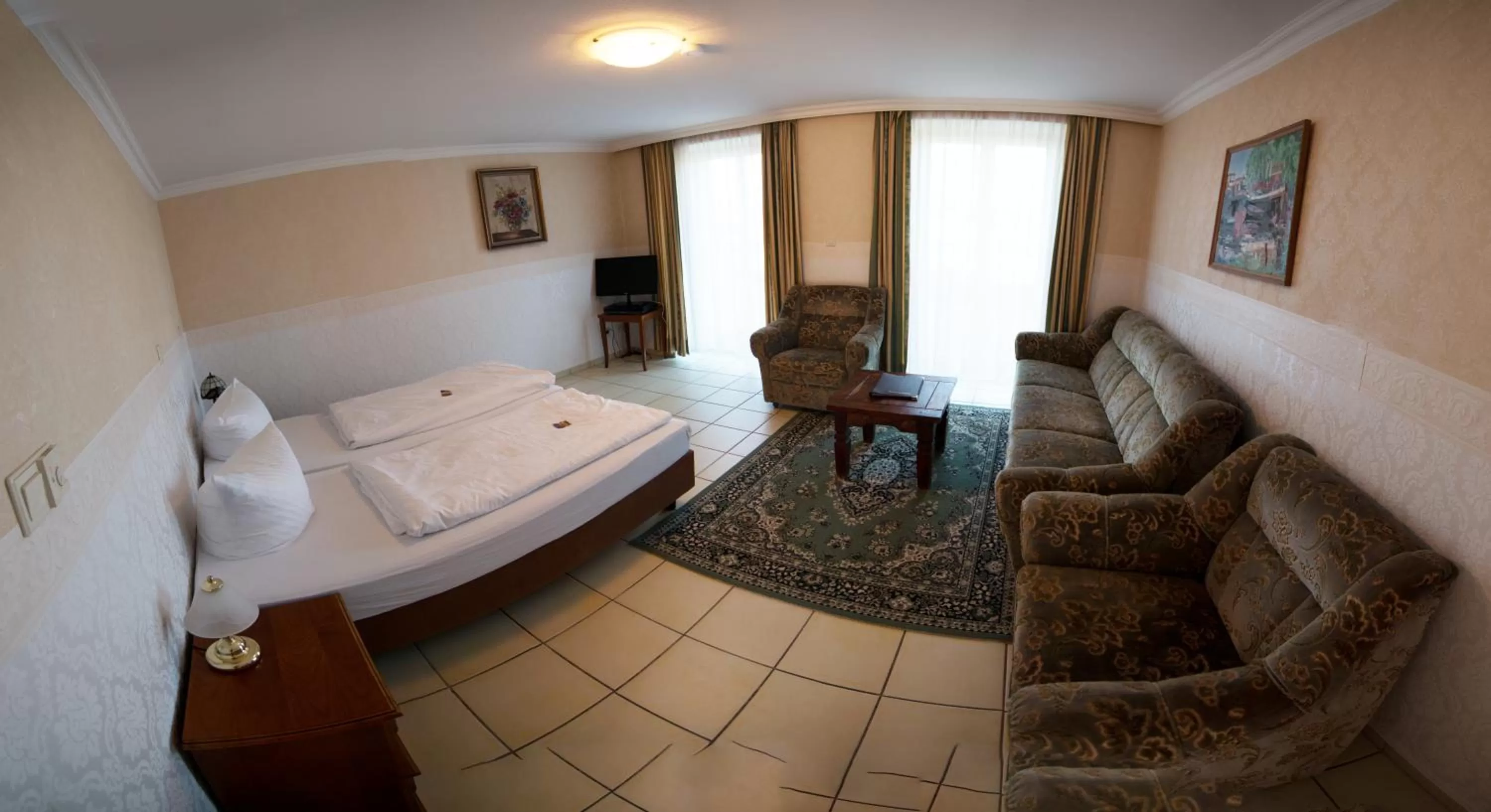 Seating area, Bed in Schloss Zehdenick