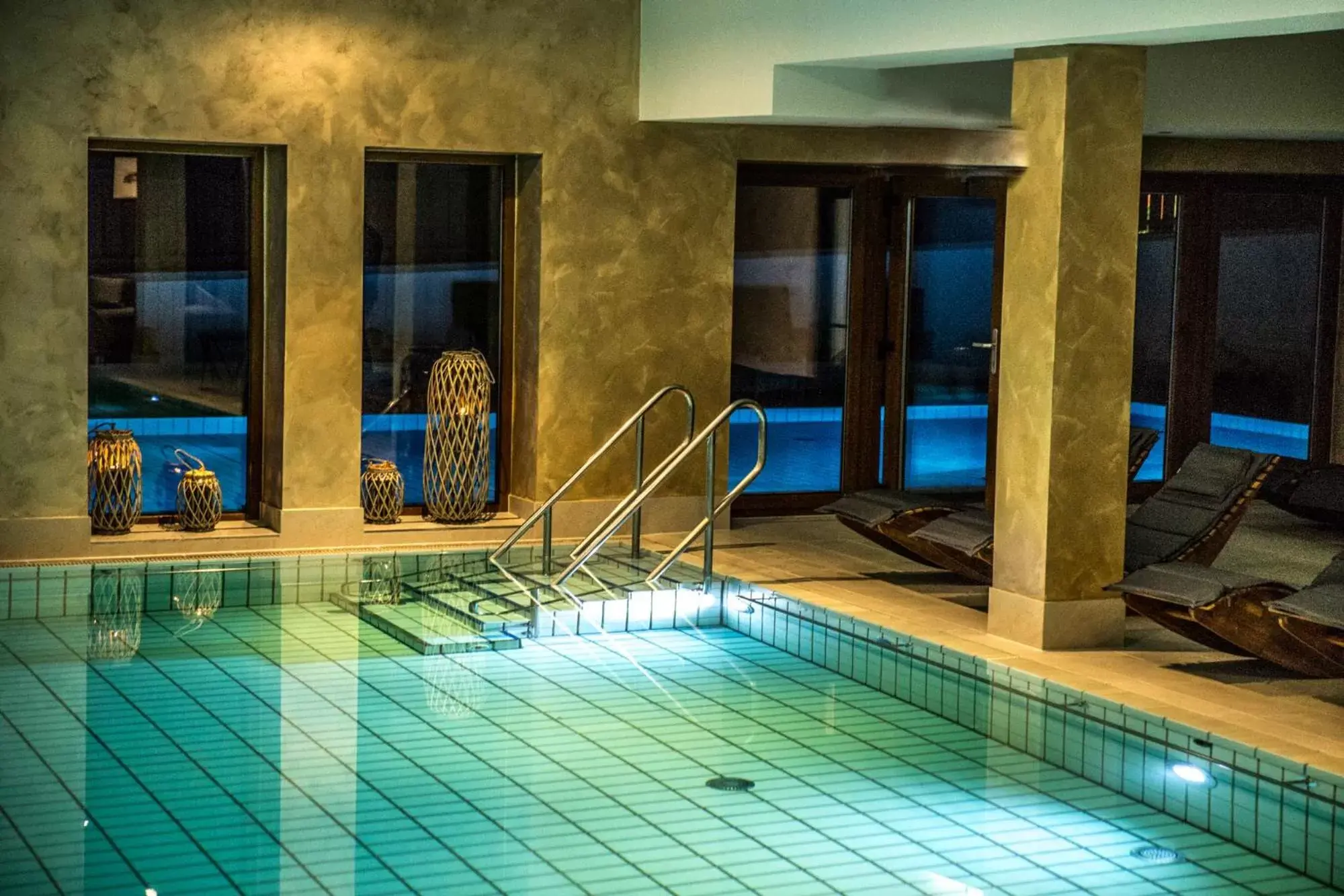 Spa and wellness centre/facilities, Swimming Pool in Das Aunhamer Suite & Spa Hotel