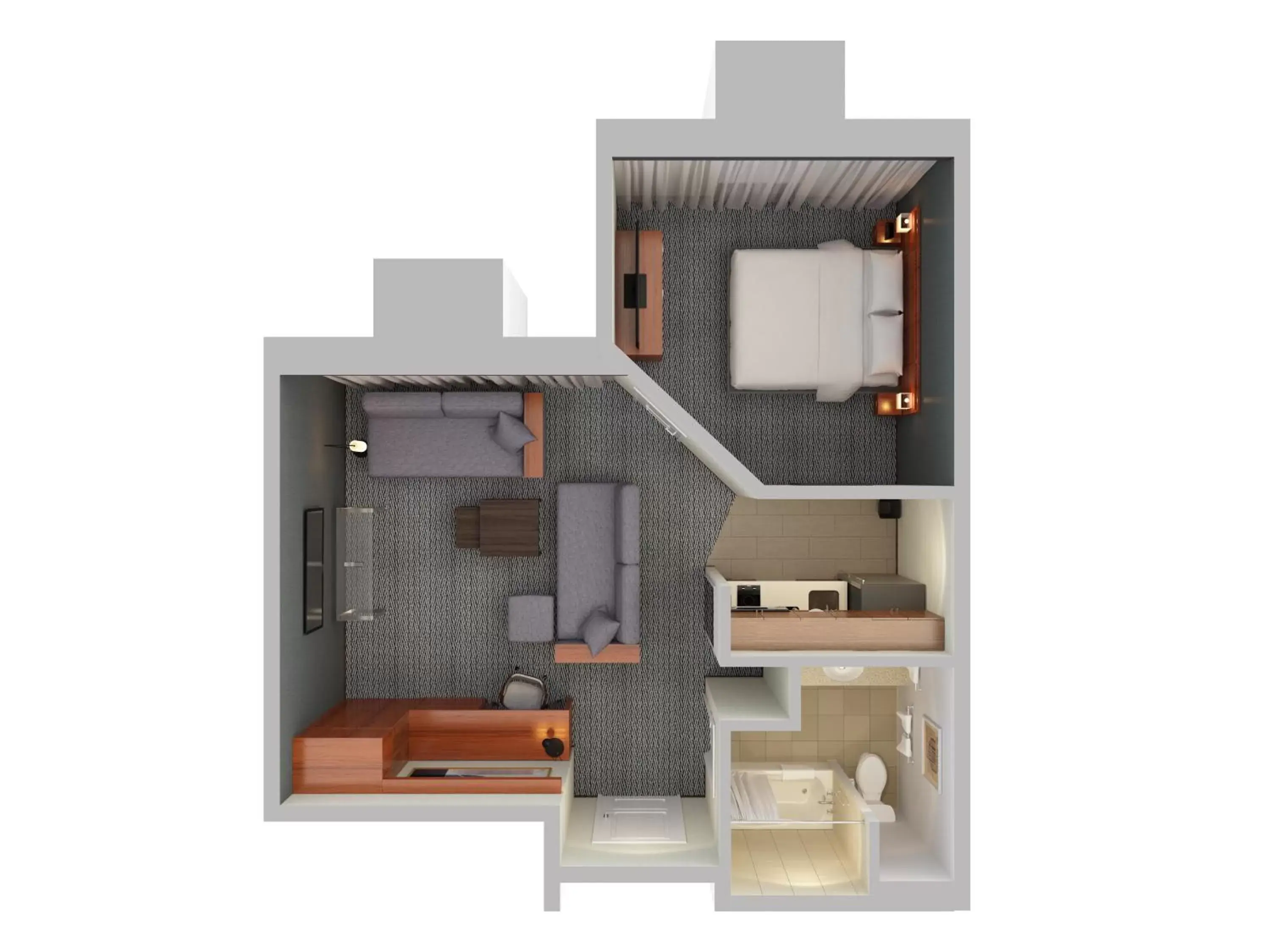 Seating area, Floor Plan in Courtyard by Marriott Waterloo St. Jacobs