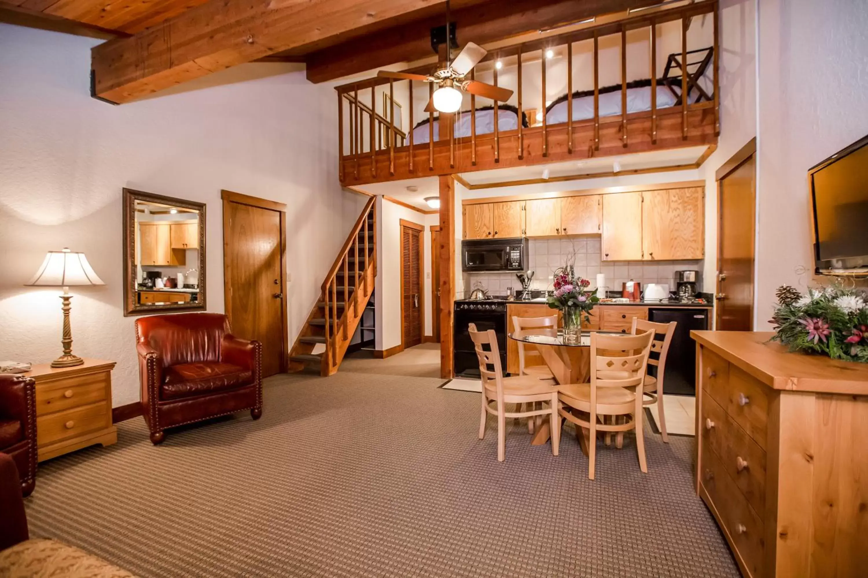 Dining Area in Kandahar Lodge at Whitefish Mountain Resort