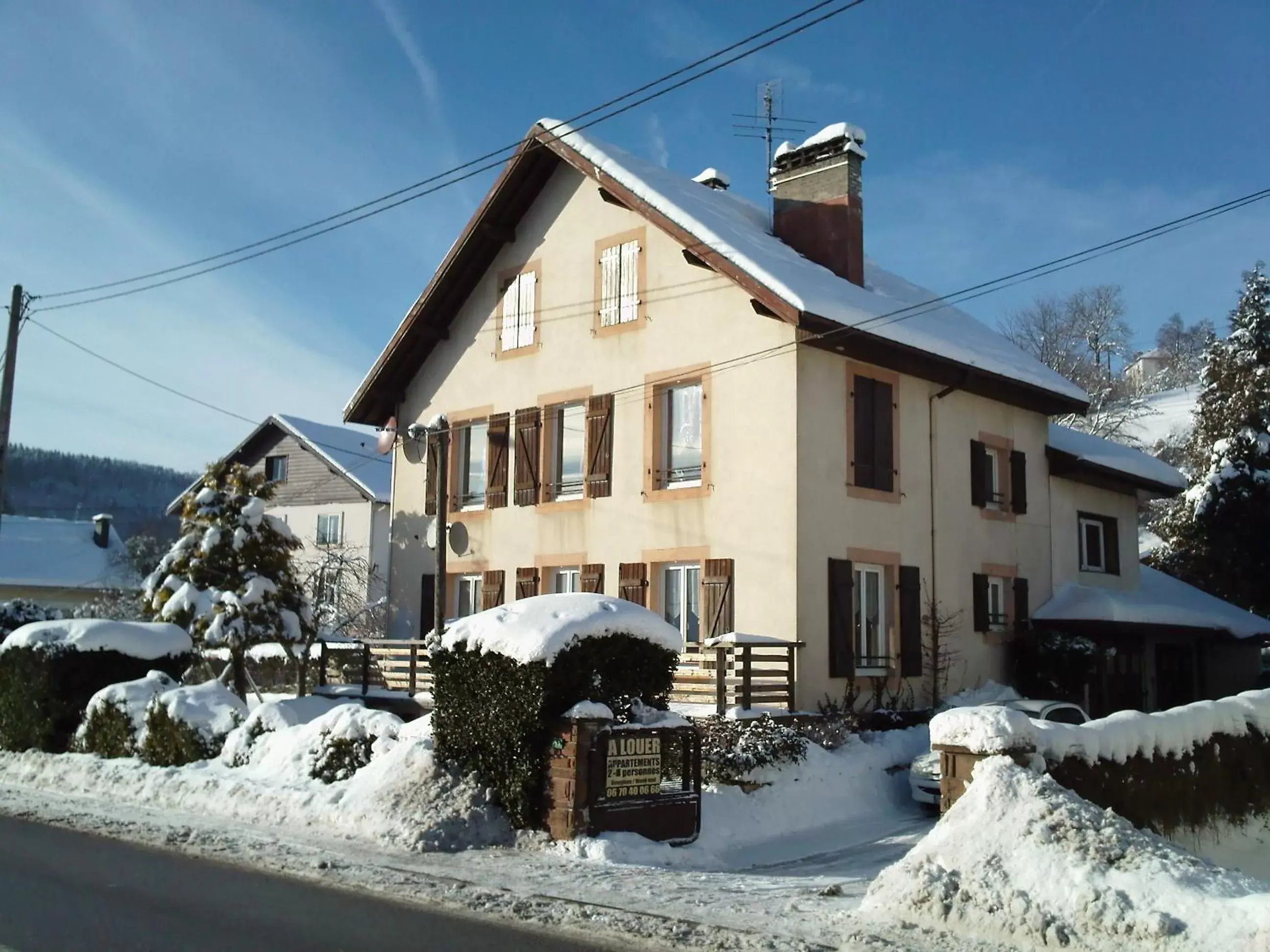 Winter in Studio d'hôtes à 10 km de Gérardmer (Le Tholy)