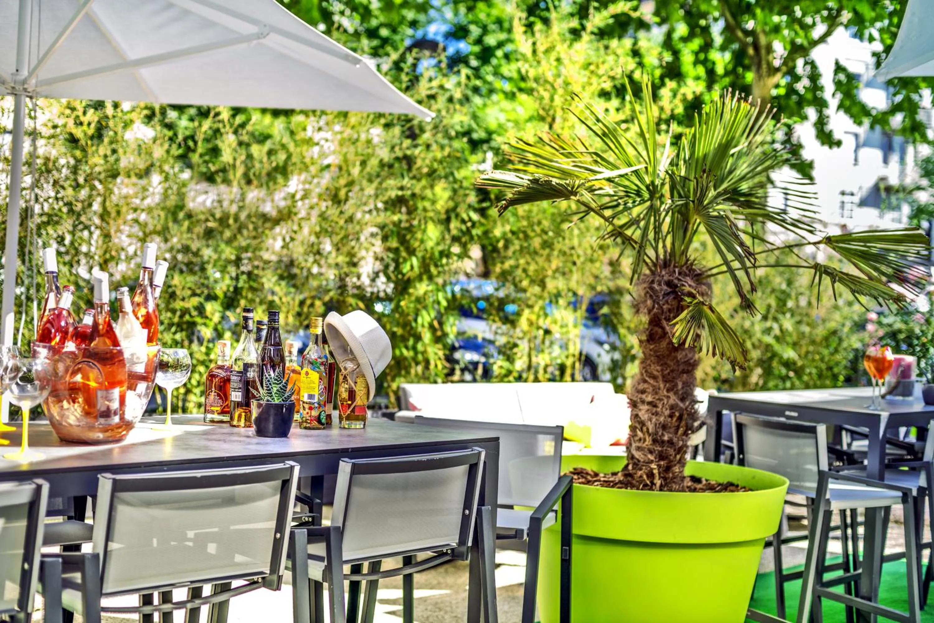 Patio in ibis Styles Strasbourg Avenue du Rhin
