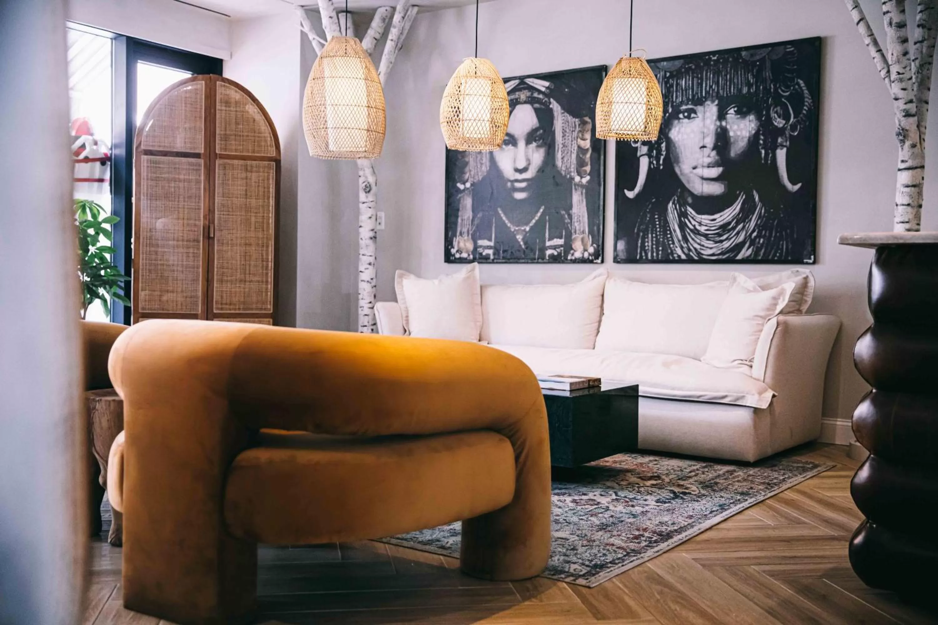 Seating area in CODA Williamsburg