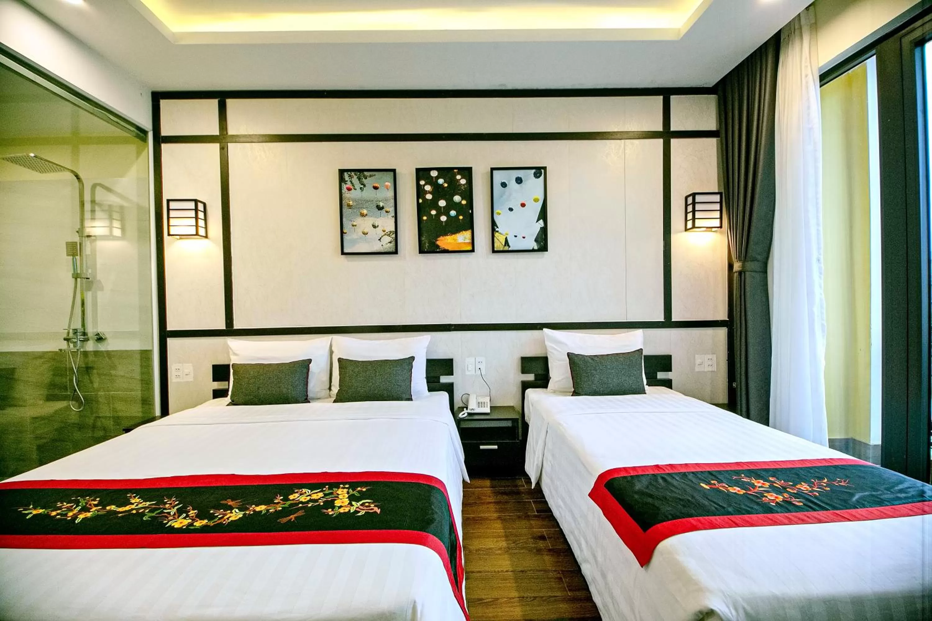 Bedroom, Bed in Hoi An Riverland Villa - Hoi An Center