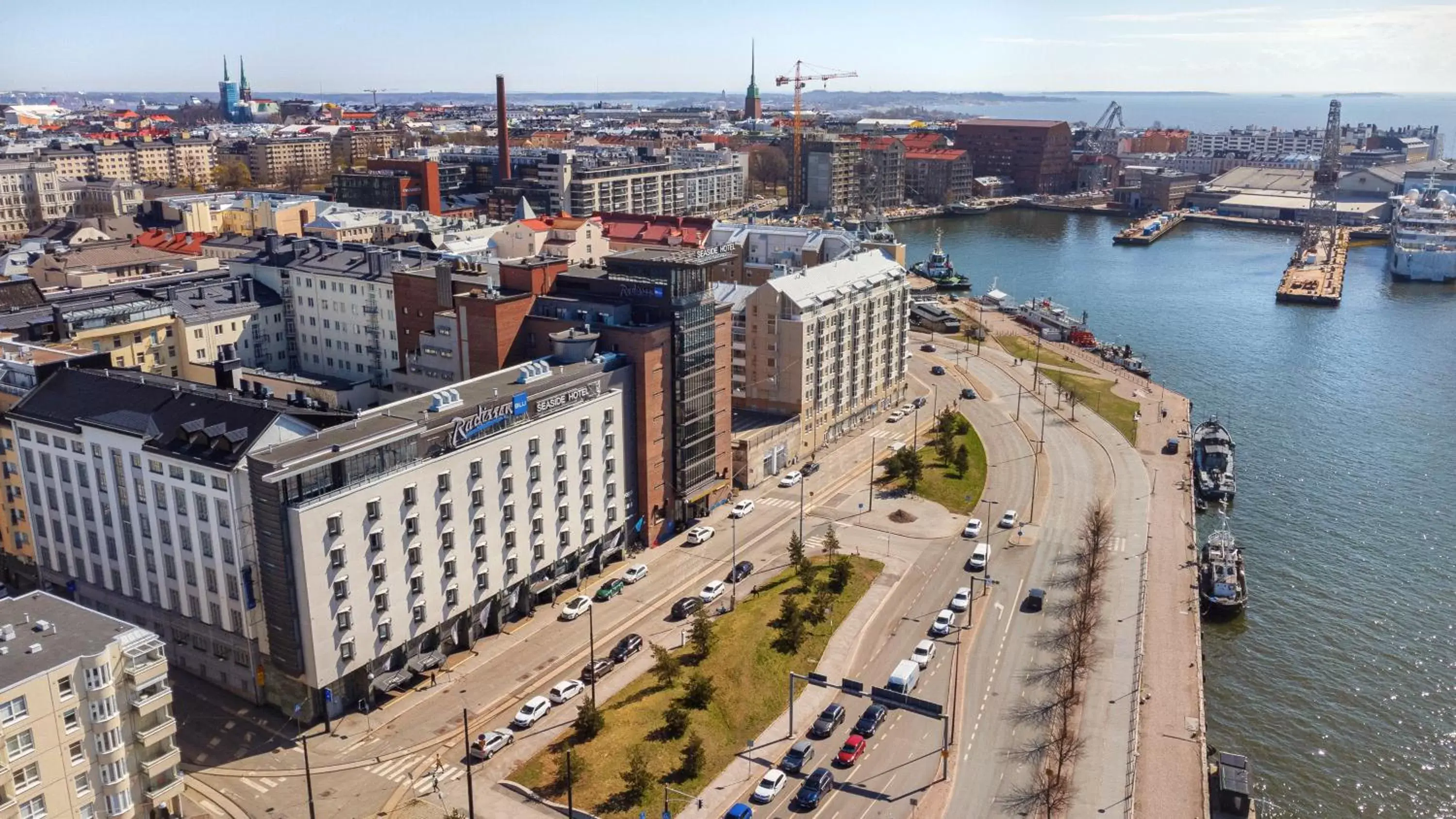 Property building, Bird's-eye View in Radisson Blu Seaside Hotel, Helsinki