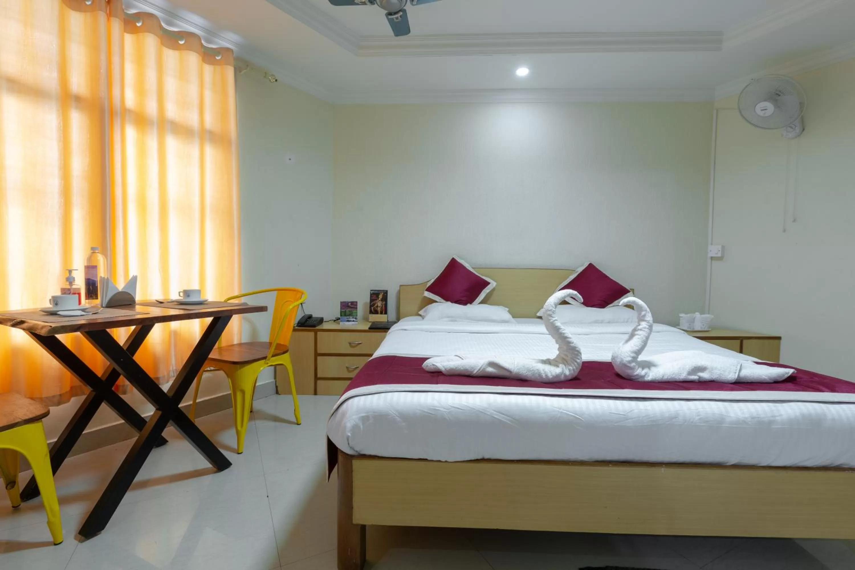 Bed in KSTDC Hotel Mayura Nisarga Pearl Valley