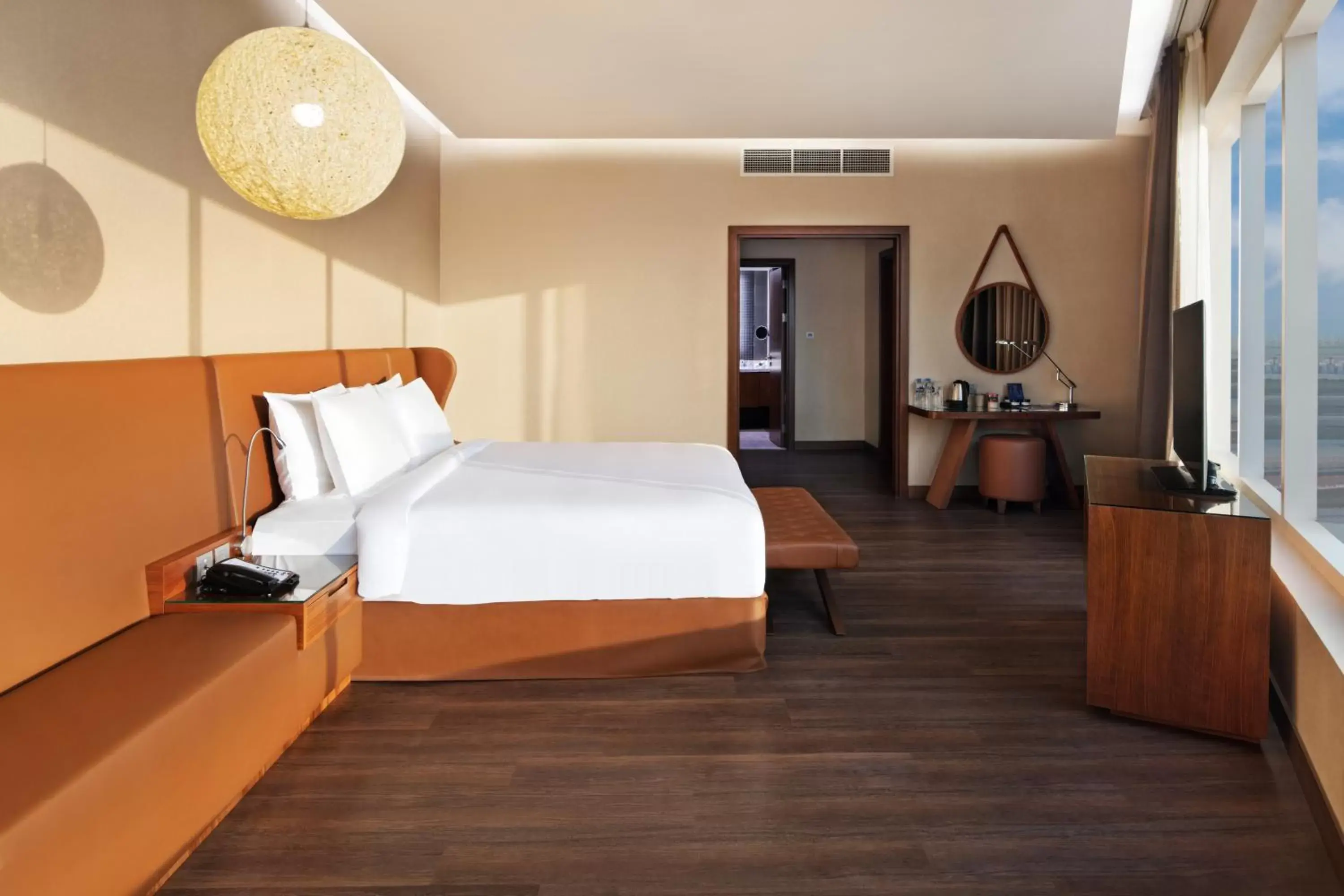 Bed in Radisson Blu Hotel, Dubai Canal View